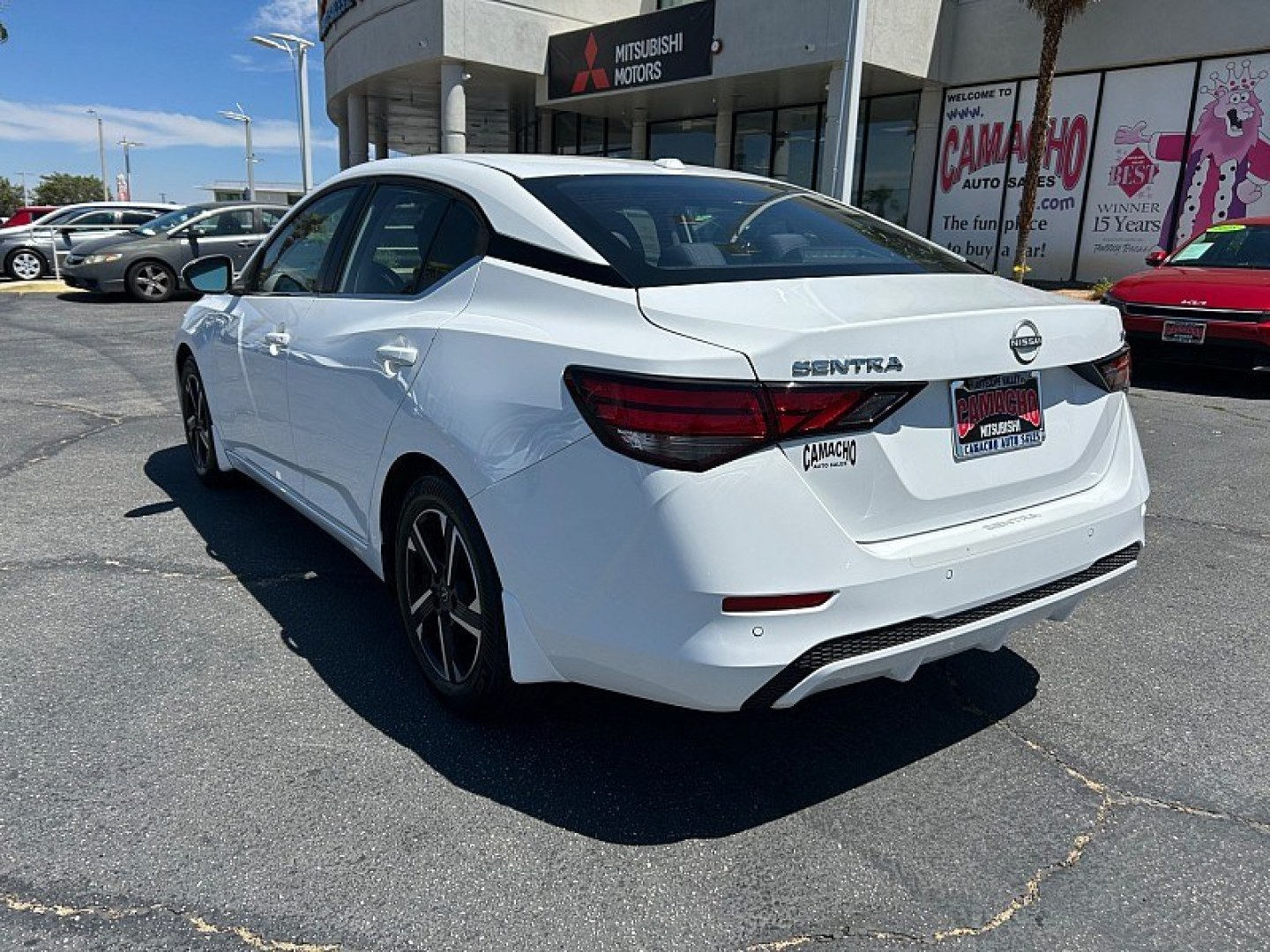2024 White Nissan Sentra (3N1AB8CV2RY) with an 4-Cyl 2.0 Liter engine, Automatic CVT w/Xtronic transmission, located at 412 Auto Vista Drive, Palmdale, 93551, (661) 945-0620, 34.592636, -118.136681- Photo#2