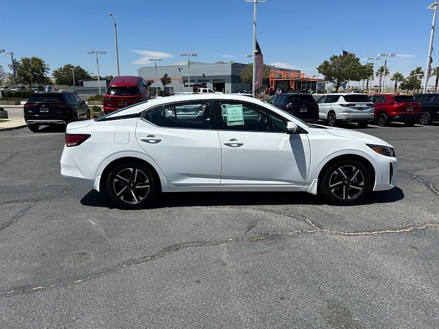 2024 White Nissan Sentra (3N1AB8CV2RY) with an 4-Cyl 2.0 Liter engine, Automatic CVT w/Xtronic transmission, located at 412 Auto Vista Drive, Palmdale, 93551, (661) 945-0620, 34.592636, -118.136681- Photo#9