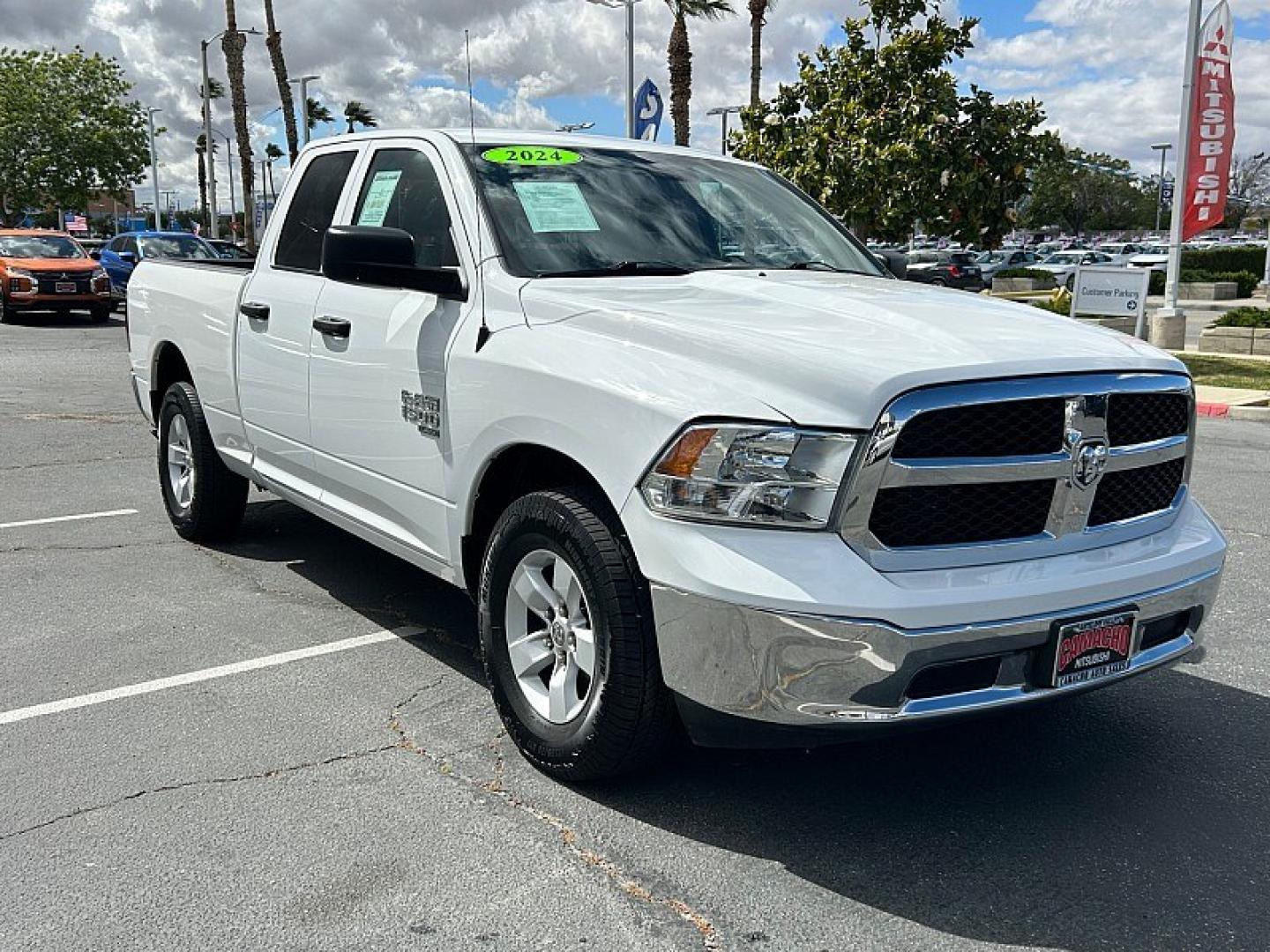 2024 WHITE Ram 1500 Classic 2WD (1C6RR6GG2RS) with an 6-Cyl 3.6 Liter engine, Automatic 8-Spd transmission, located at 412 Auto Vista Drive, Palmdale, 93551, (661) 945-0620, 34.592636, -118.136681- Photo#0