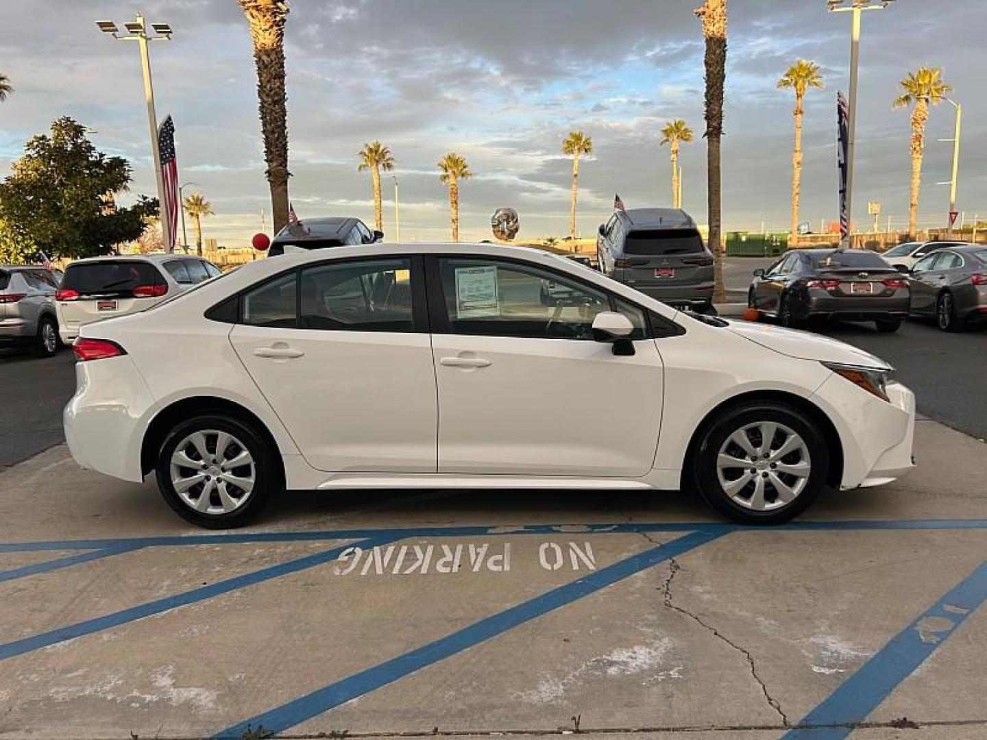 2024 WHITE Toyota Corolla (5YFB4MDEXRP) with an 4-Cyl Hybrid 1.8 Liter engine, Automatic CVT transmission, located at 412 Auto Vista Drive, Palmdale, 93551, (661) 945-0620, 34.592636, -118.136681 - Photo#9