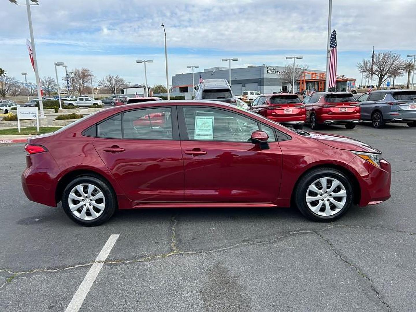 2024 RED Toyota Corolla (5YFB4MDE5RP) with an 4-Cyl 2.0 Liter engine, Automatic CVT transmission, located at 412 Auto Vista Drive, Palmdale, 93551, (661) 945-0620, 34.592636, -118.136681 - Photo#4