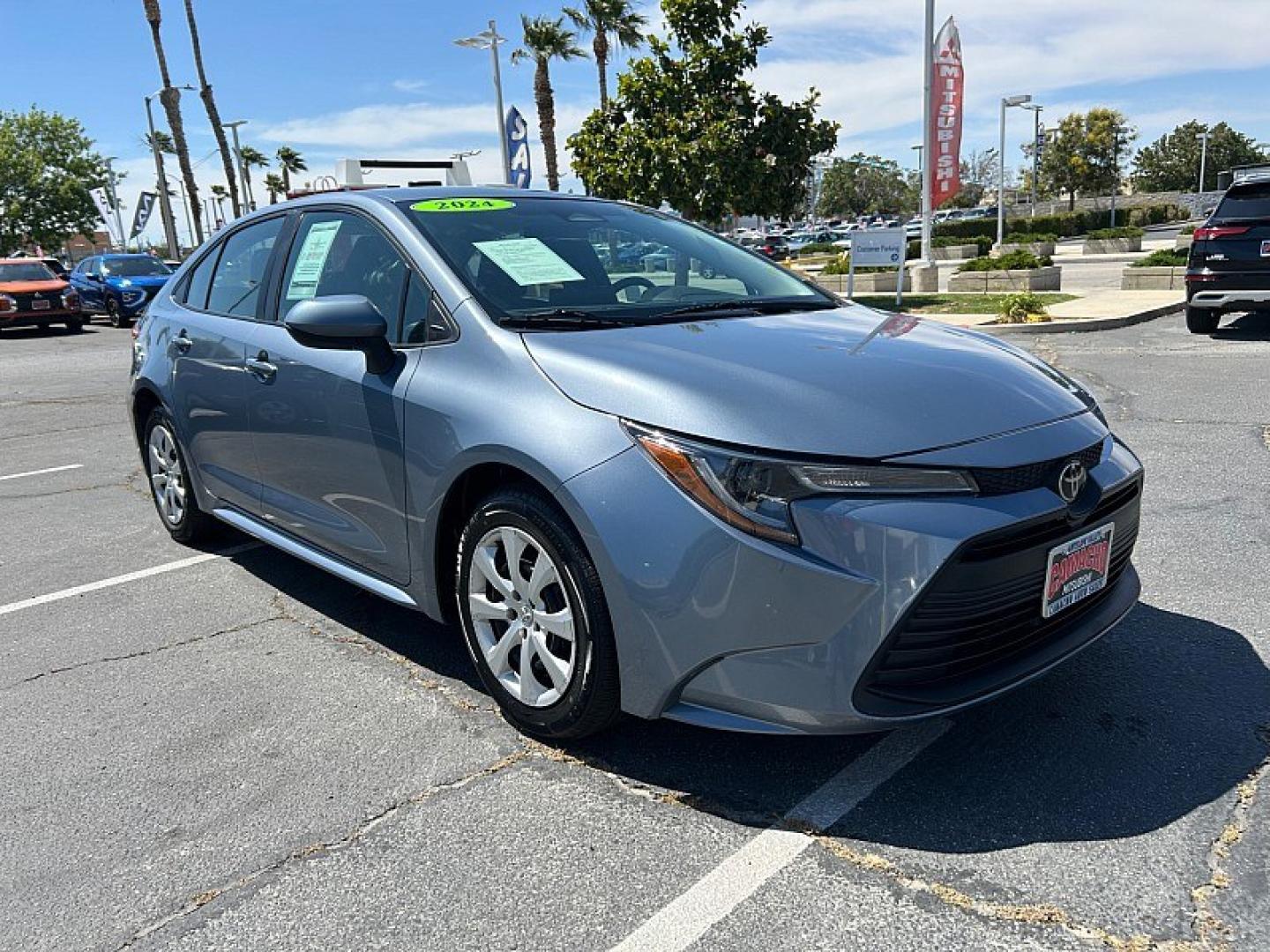2024 GRAY Toyota Corolla (5YFB4MDE5RP) with an 4-Cyl Hybrid 1.8 Liter engine, Automatic CVT transmission, located at 412 Auto Vista Drive, Palmdale, 93551, (661) 945-0620, 34.592636, -118.136681- Photo#0