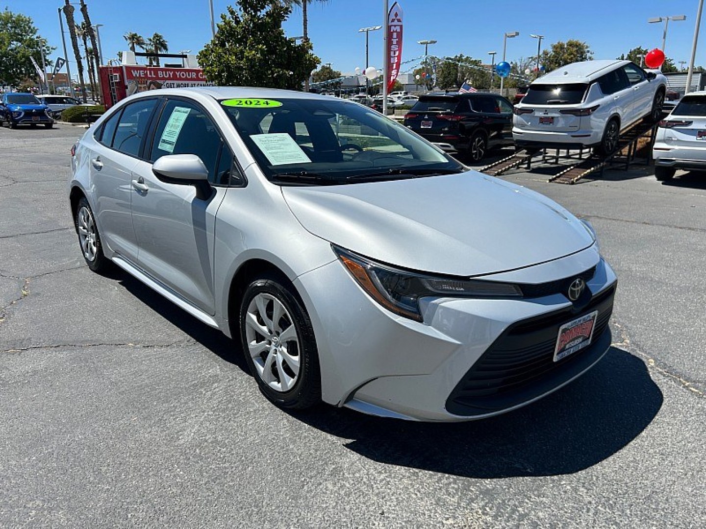 2024 Silver Toyota Corolla (5YFB4MDE5RP) with an 4-Cyl Hybrid 1.8 Liter engine, Automatic CVT transmission, located at 412 Auto Vista Drive, Palmdale, 93551, (661) 945-0620, 34.592636, -118.136681- Photo#0