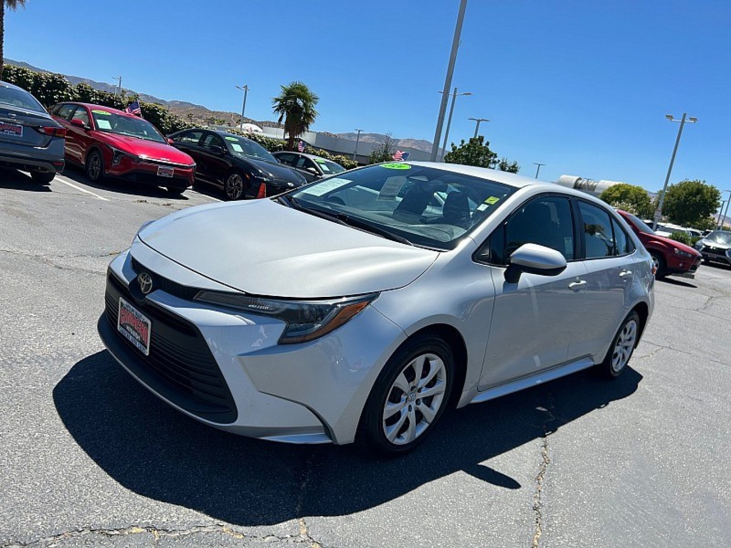 2024 Silver Toyota Corolla (5YFB4MDE5RP) with an 4-Cyl Hybrid 1.8 Liter engine, Automatic CVT transmission, located at 412 Auto Vista Drive, Palmdale, 93551, (661) 945-0620, 34.592636, -118.136681- Photo#2