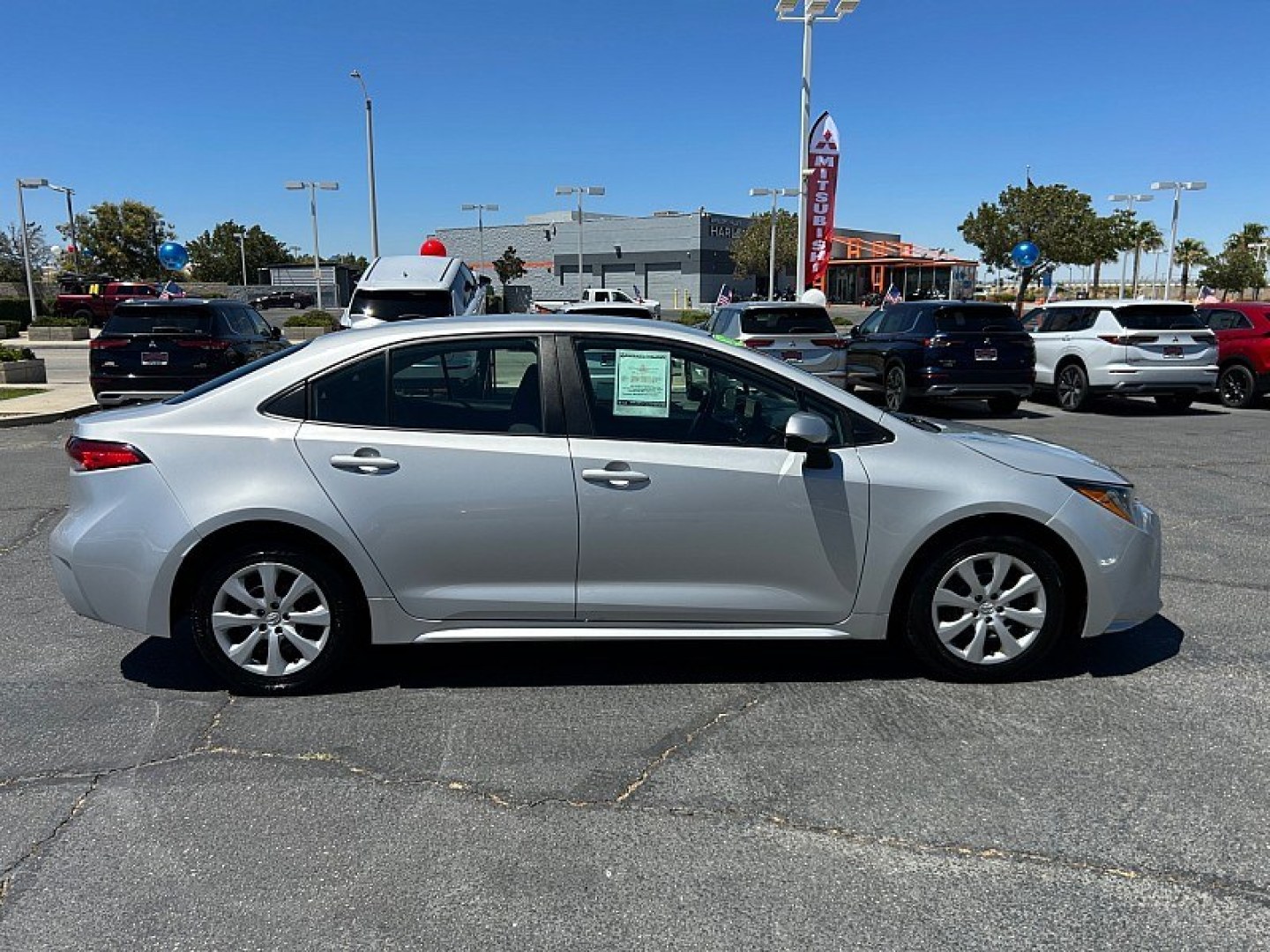 2024 Silver Toyota Corolla (5YFB4MDE5RP) with an 4-Cyl Hybrid 1.8 Liter engine, Automatic CVT transmission, located at 412 Auto Vista Drive, Palmdale, 93551, (661) 945-0620, 34.592636, -118.136681- Photo#4