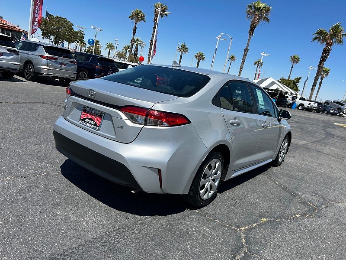 2024 Silver Toyota Corolla (5YFB4MDE5RP) with an 4-Cyl Hybrid 1.8 Liter engine, Automatic CVT transmission, located at 412 Auto Vista Drive, Palmdale, 93551, (661) 945-0620, 34.592636, -118.136681- Photo#5