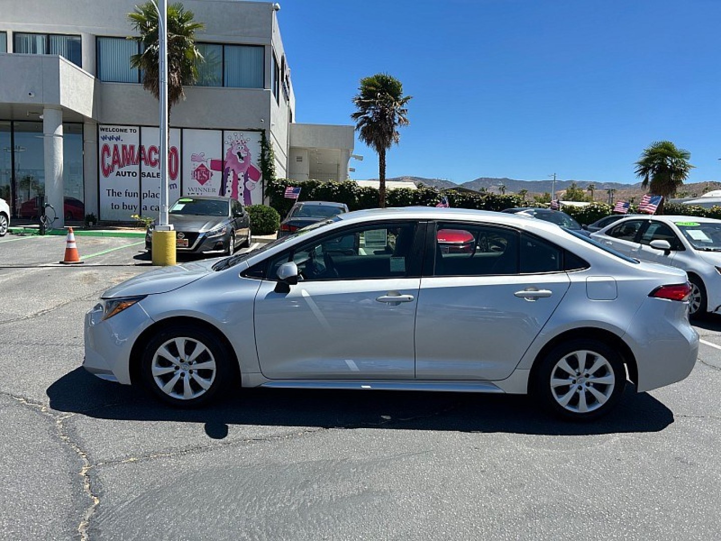 2024 Silver Toyota Corolla (5YFB4MDE5RP) with an 4-Cyl Hybrid 1.8 Liter engine, Automatic CVT transmission, located at 412 Auto Vista Drive, Palmdale, 93551, (661) 945-0620, 34.592636, -118.136681- Photo#8