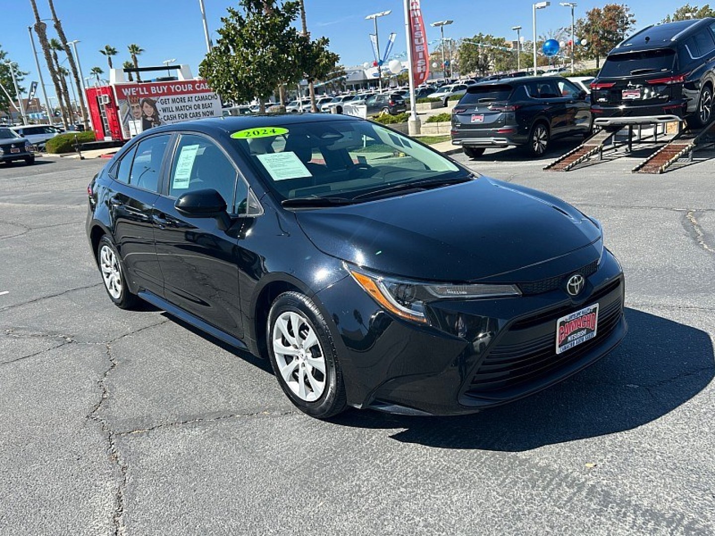2024 Black Toyota Corolla (5YFB4MDE4RP) with an 4-Cyl Hybrid 1.8 Liter engine, Automatic CVT transmission, located at 412 Auto Vista Drive, Palmdale, 93551, (661) 945-0620, 34.592636, -118.136681- Photo#0