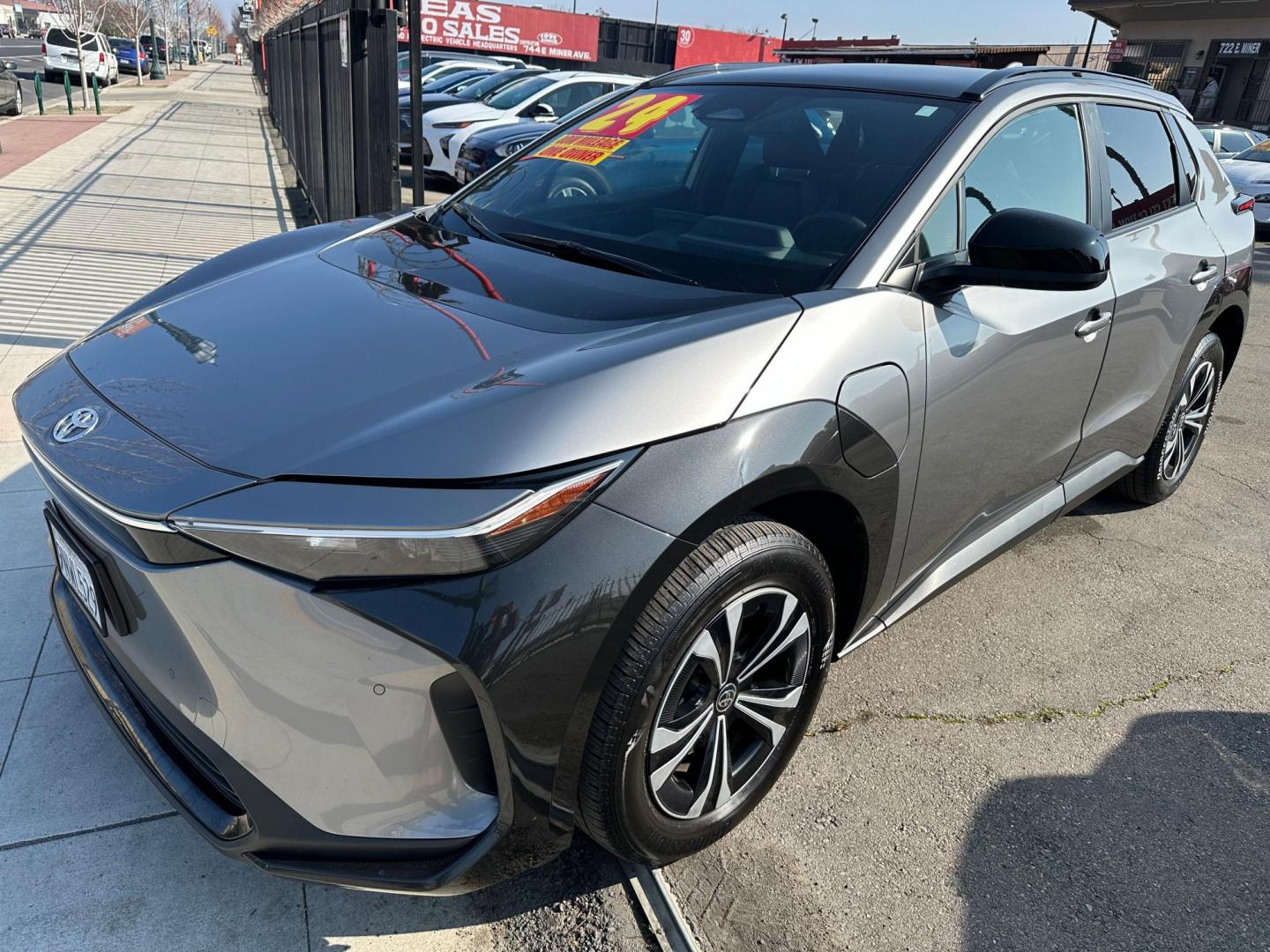 2024 Toyota bZ4X XLE (JTMAAAAAXRA) with an ELECTRIC engine, 1A transmission, located at 744 E Miner Ave, Stockton, CA, 95202, (209) 944-5770, 37.956863, -121.282082 - PLUS TAXES AND FEES - Photo#4