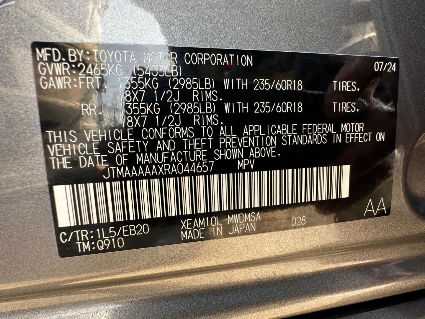 2024 Toyota bZ4X XLE (JTMAAAAAXRA) with an ELECTRIC engine, 1A transmission, located at 744 E Miner Ave, Stockton, CA, 95202, (209) 944-5770, 37.956863, -121.282082 - PLUS TAXES AND FEES - Photo#13