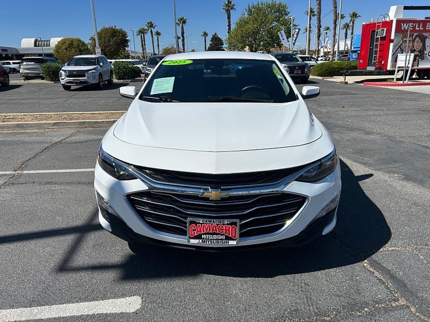 2025 White Chevrolet Malibu (1G1ZD5ST7SF) with an 4-Cyl Turbo 1.5 Liter engine, Automatic CVT transmission, located at 412 Auto Vista Drive, Palmdale, 93551, (661) 945-0620, 34.592636, -118.136681- Photo#1