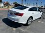 2025 White Chevrolet Malibu (1G1ZD5ST7SF) with an 4-Cyl Turbo 1.5 Liter engine, Automatic CVT transmission, located at 412 Auto Vista Drive, Palmdale, 93551, (661) 945-0620, 34.592636, -118.136681- Photo#2