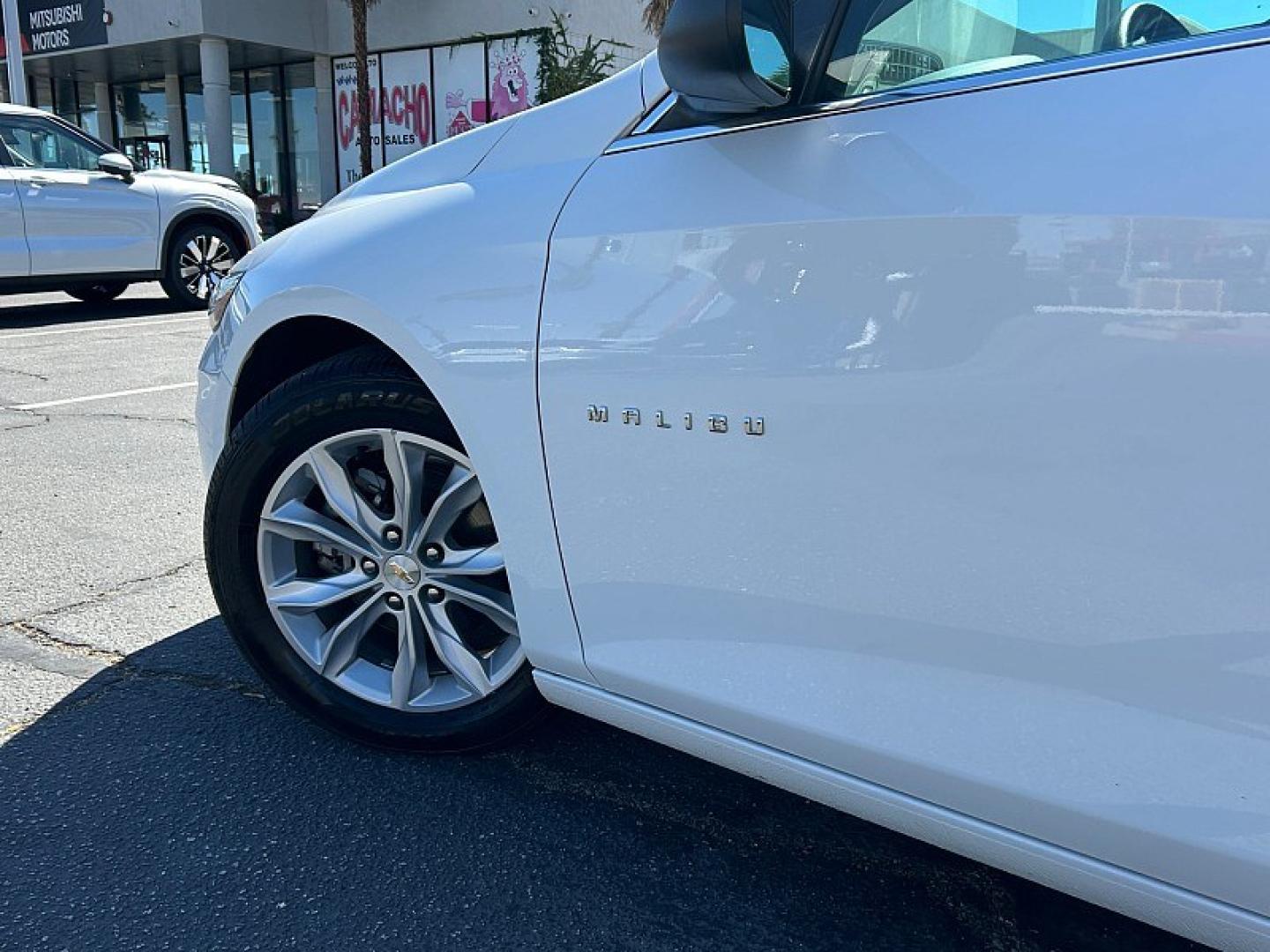 2025 White Chevrolet Malibu (1G1ZD5ST7SF) with an 4-Cyl Turbo 1.5 Liter engine, Automatic CVT transmission, located at 412 Auto Vista Drive, Palmdale, 93551, (661) 945-0620, 34.592636, -118.136681- Photo#7