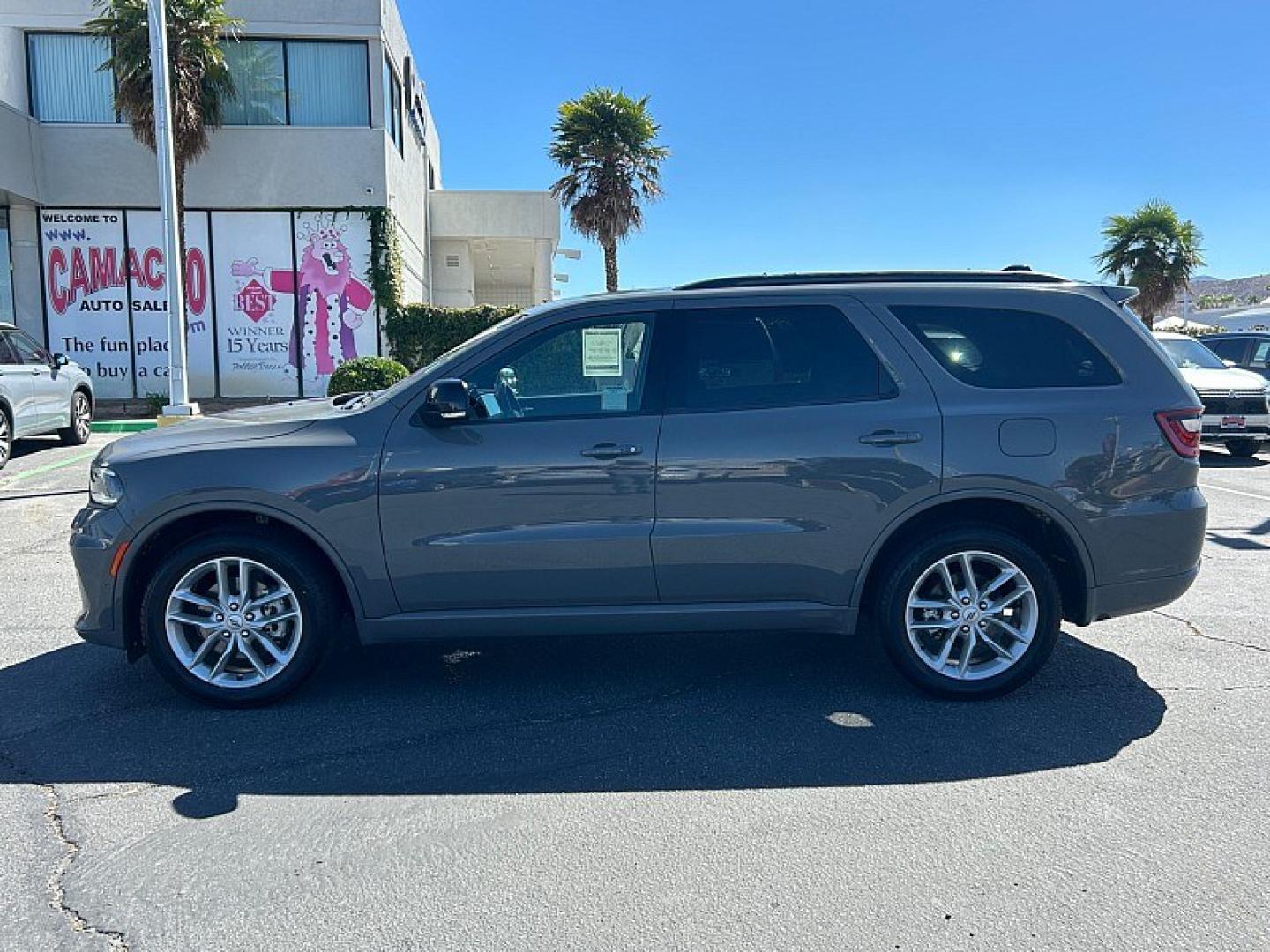2025 Gray Dodge Durango (1C4RDJDG8SC) with an V6 3.6 Liter engine, Automatic 8-Spd transmission, located at 412 Auto Vista Drive, Palmdale, 93551, (661) 945-0620, 34.592636, -118.136681- Photo#5