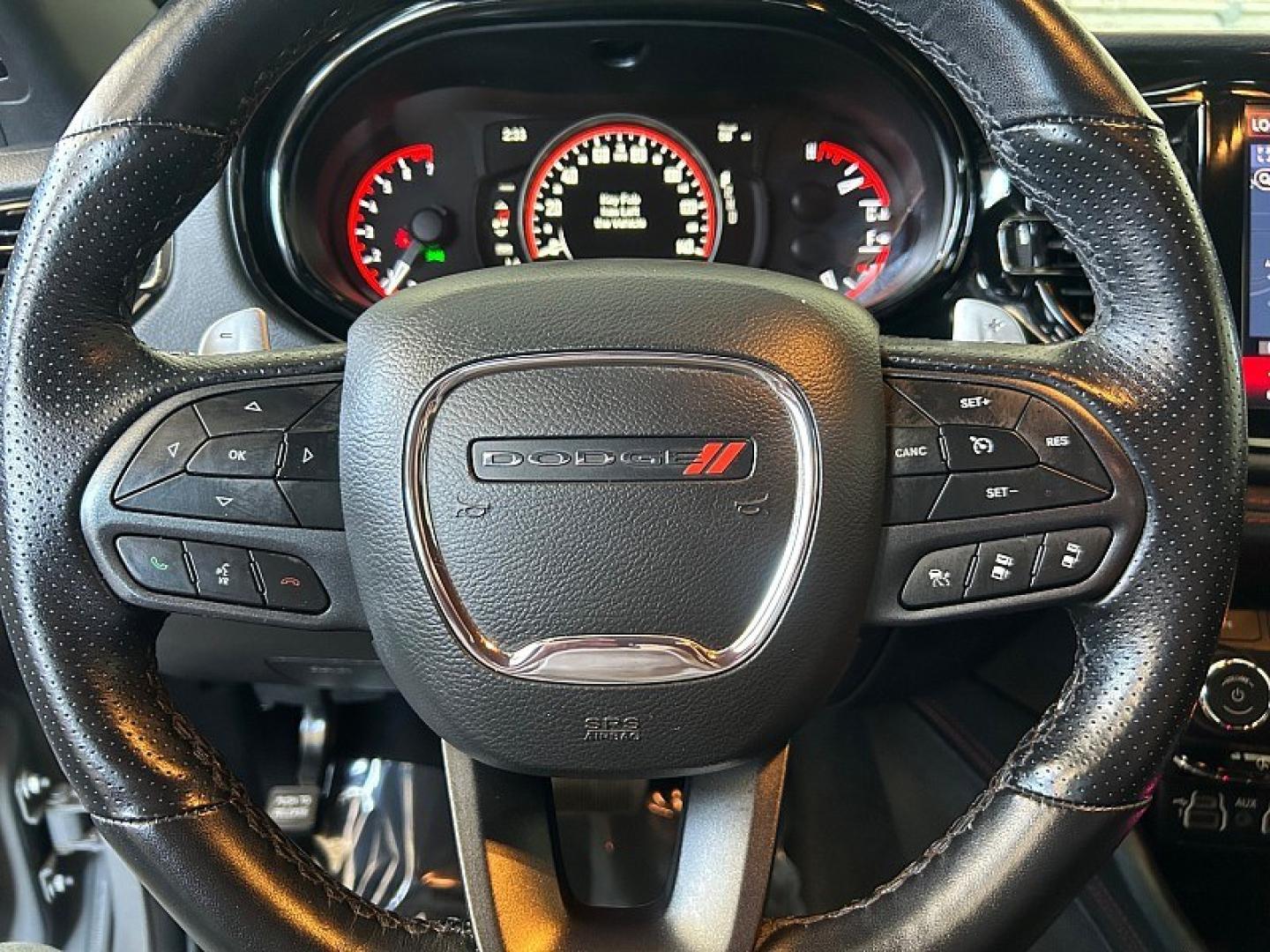 2025 Gray Dodge Durango (1C4RDJDG8SC) with an V6 3.6 Liter engine, Automatic 8-Spd transmission, located at 412 Auto Vista Drive, Palmdale, 93551, (661) 945-0620, 34.592636, -118.136681- Photo#23