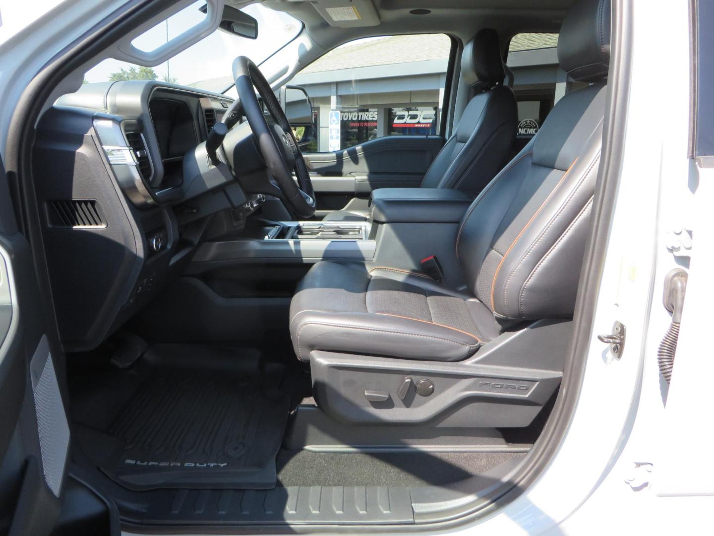 2025 Gray /Black Ford F-350 SD Lariat Crew Cab Short Bed 4WD (1FT8W3BM5SE) with an 6.7L V8 OHV 16V DIESEL engine, 6A transmission, located at 2630 Grass Valley Highway, Auburn, CA, 95603, (530) 508-5100, 38.937893, -121.095482 - Features a Readylift level kit, Falcon shocks, 20" Fuel Triton wheels, and 37" Nitto Ridge Grappler tires. - Photo#24