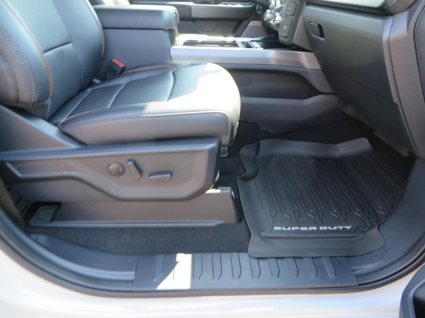 2025 Gray /Black Ford F-350 SD Lariat Crew Cab Short Bed 4WD (1FT8W3BM5SE) with an 6.7L V8 OHV 16V DIESEL engine, 6A transmission, located at 2630 Grass Valley Highway, Auburn, CA, 95603, (530) 508-5100, 38.937893, -121.095482 - Features a Readylift level kit, Falcon shocks, 20" Fuel Triton wheels, and 37" Nitto Ridge Grappler tires. - Photo#63