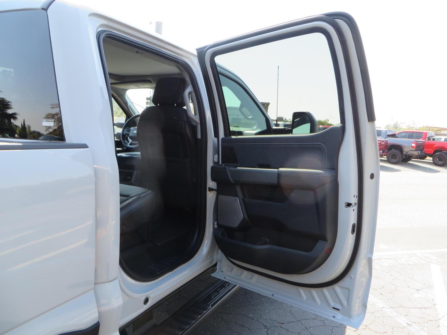 2025 Gray /Black Ford F-350 SD Lariat Crew Cab Short Bed 4WD (1FT8W3BM5SE) with an 6.7L V8 OHV 16V DIESEL engine, 6A transmission, located at 2630 Grass Valley Highway, Auburn, CA, 95603, (530) 508-5100, 38.937893, -121.095482 - Features a Readylift level kit, Falcon shocks, 20" Fuel Triton wheels, and 37" Nitto Ridge Grappler tires. - Photo#65