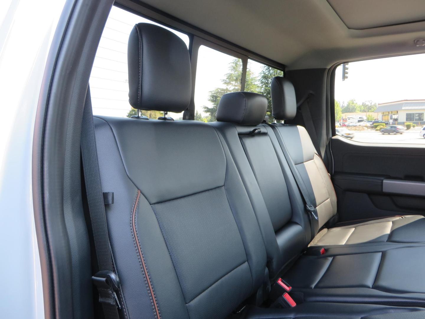 2025 Gray /Black Ford F-350 SD Lariat Crew Cab Short Bed 4WD (1FT8W3BM5SE) with an 6.7L V8 OHV 16V DIESEL engine, 6A transmission, located at 2630 Grass Valley Highway, Auburn, CA, 95603, (530) 508-5100, 38.937893, -121.095482 - Features a Readylift level kit, Falcon shocks, 20" Fuel Triton wheels, and 37" Nitto Ridge Grappler tires. - Photo#69