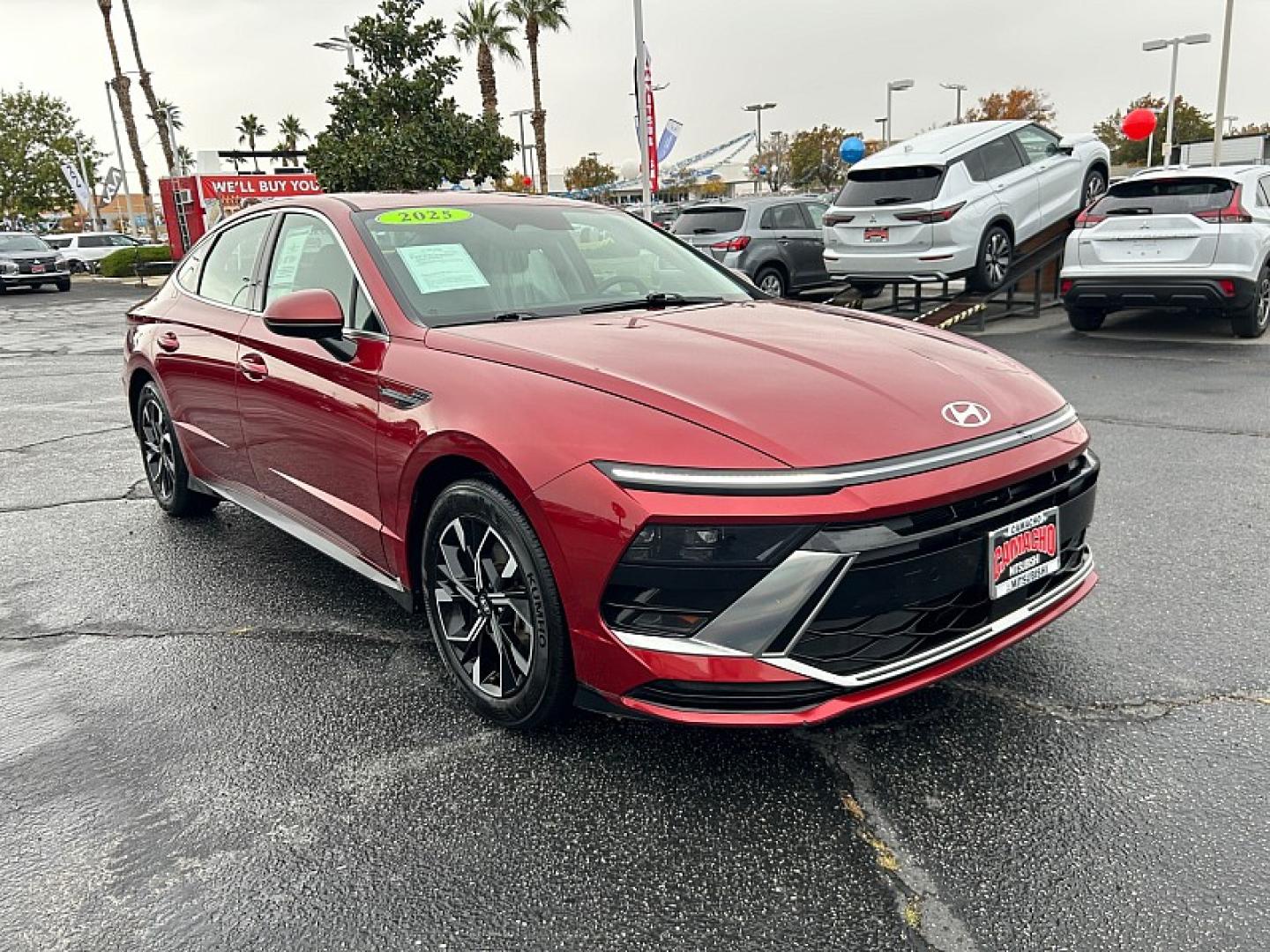 2025 RED Hyundai Sonata (KMHL64JA8SA) with an 4-Cyl 2.5 Liter engine, Automatic 8-Spd transmission, located at 412 Auto Vista Drive, Palmdale, 93551, (661) 945-0620, 34.592636, -118.136681- Photo#0