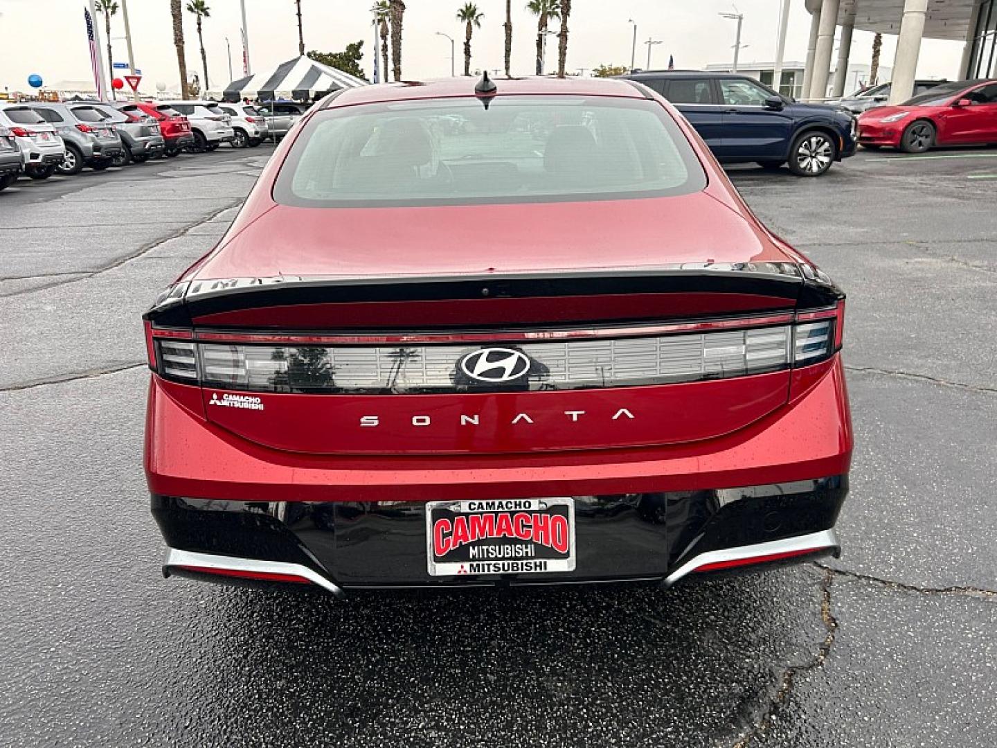 2025 RED Hyundai Sonata (KMHL64JA8SA) with an 4-Cyl 2.5 Liter engine, Automatic 8-Spd transmission, located at 412 Auto Vista Drive, Palmdale, 93551, (661) 945-0620, 34.592636, -118.136681- Photo#1