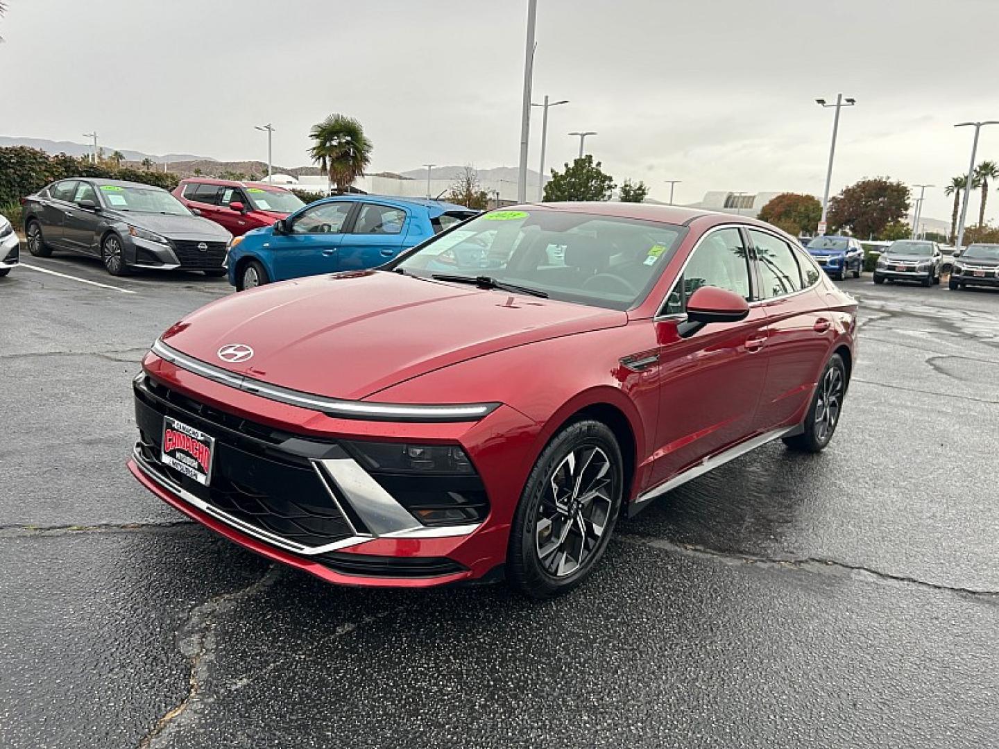 2025 RED Hyundai Sonata (KMHL64JA8SA) with an 4-Cyl 2.5 Liter engine, Automatic 8-Spd transmission, located at 412 Auto Vista Drive, Palmdale, 93551, (661) 945-0620, 34.592636, -118.136681- Photo#4