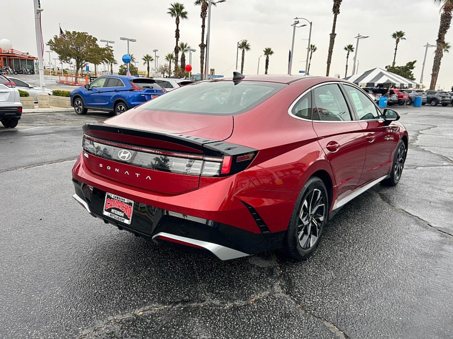 2025 RED Hyundai Sonata (KMHL64JA8SA) with an 4-Cyl 2.5 Liter engine, Automatic 8-Spd transmission, located at 412 Auto Vista Drive, Palmdale, 93551, (661) 945-0620, 34.592636, -118.136681- Photo#10
