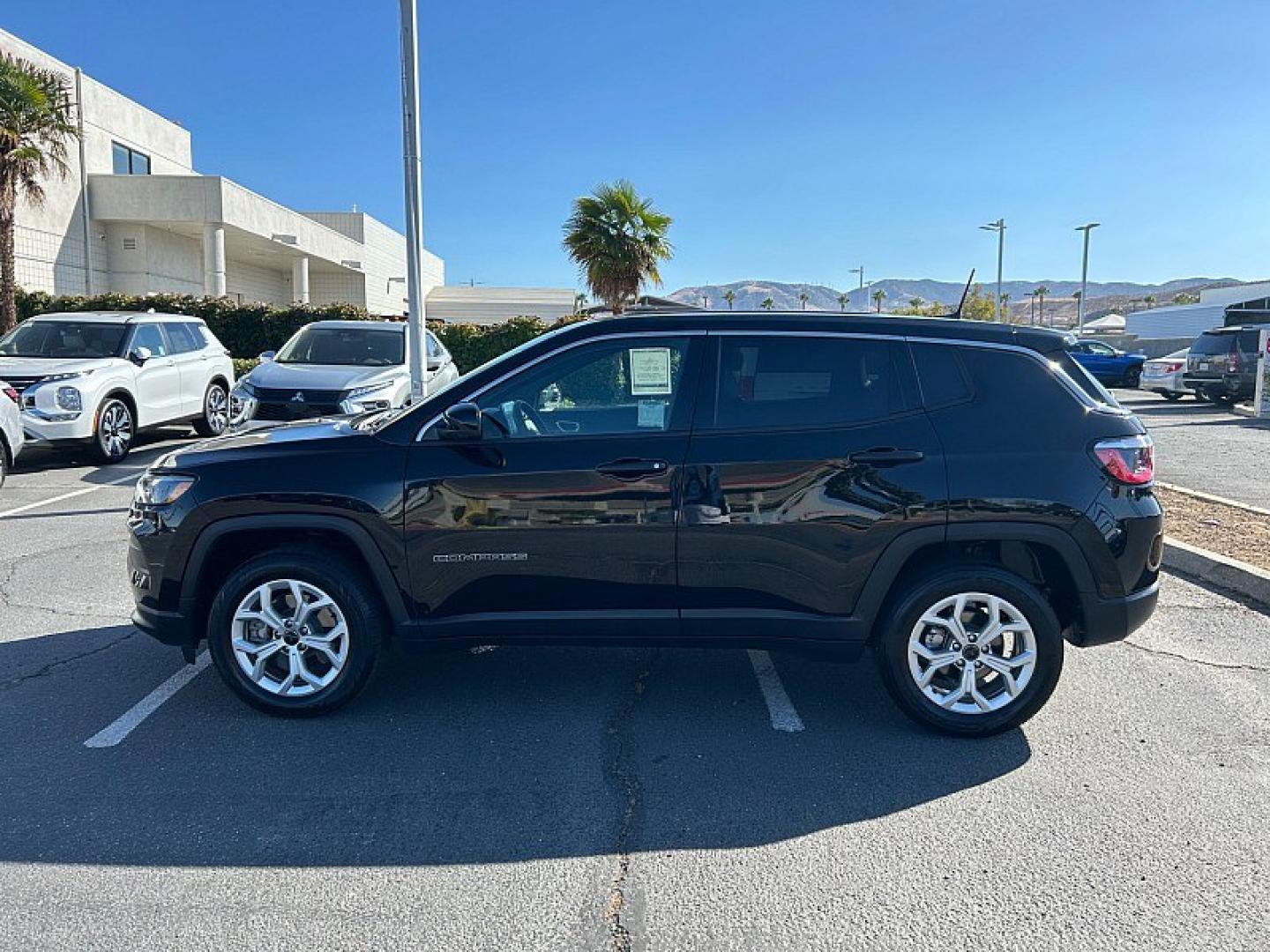 2025 Black Jeep Compass (3C4NJDAN9ST) with an 4-Cyl Turbo 2.0 Liter engine, Automatic 8-Spd transmission, located at 412 Auto Vista Drive, Palmdale, 93551, (661) 945-0620, 34.592636, -118.136681- Photo#2