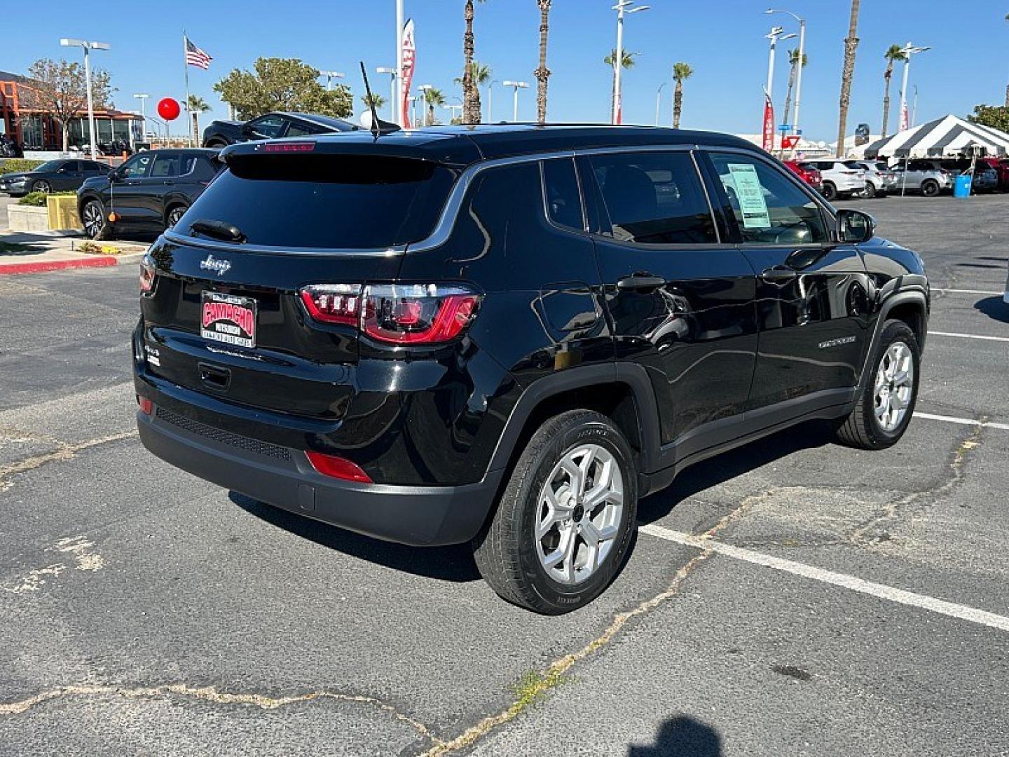 2025 Black Jeep Compass (3C4NJDAN9ST) with an 4-Cyl Turbo 2.0 Liter engine, Automatic 8-Spd transmission, located at 412 Auto Vista Drive, Palmdale, 93551, (661) 945-0620, 34.592636, -118.136681- Photo#10