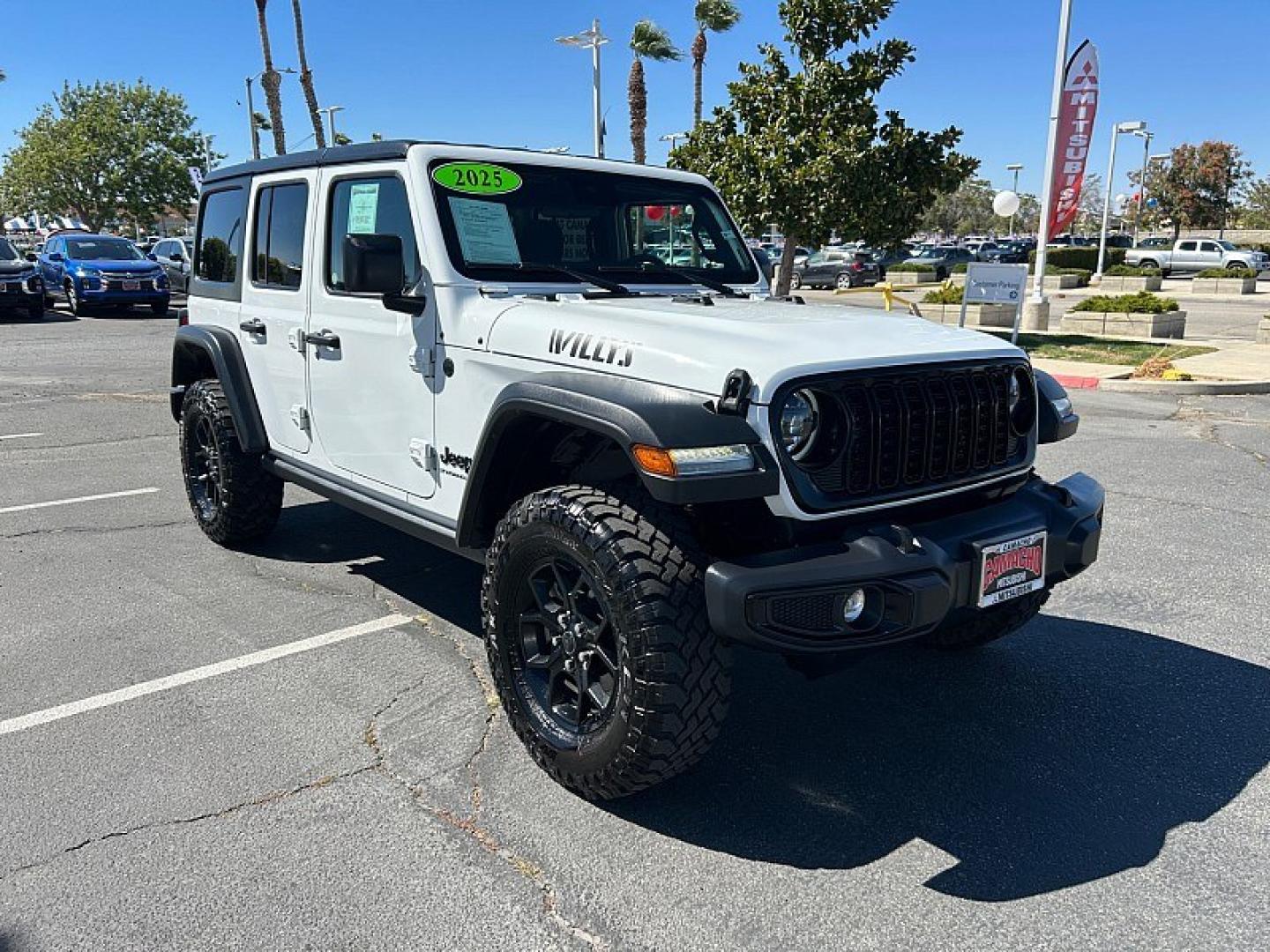 2025 White Jeep Wrangler (1C4PJXDN1SW) , located at 412 Auto Vista Drive, Palmdale, 93551, (661) 945-0620, 34.592636, -118.136681- Photo#0