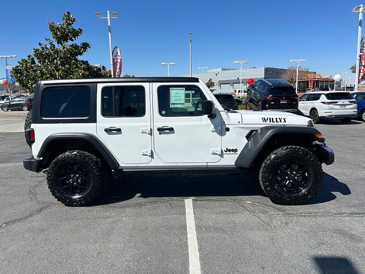 2025 White Jeep Wrangler (1C4PJXDN1SW) , located at 412 Auto Vista Drive, Palmdale, 93551, (661) 945-0620, 34.592636, -118.136681- Photo#5