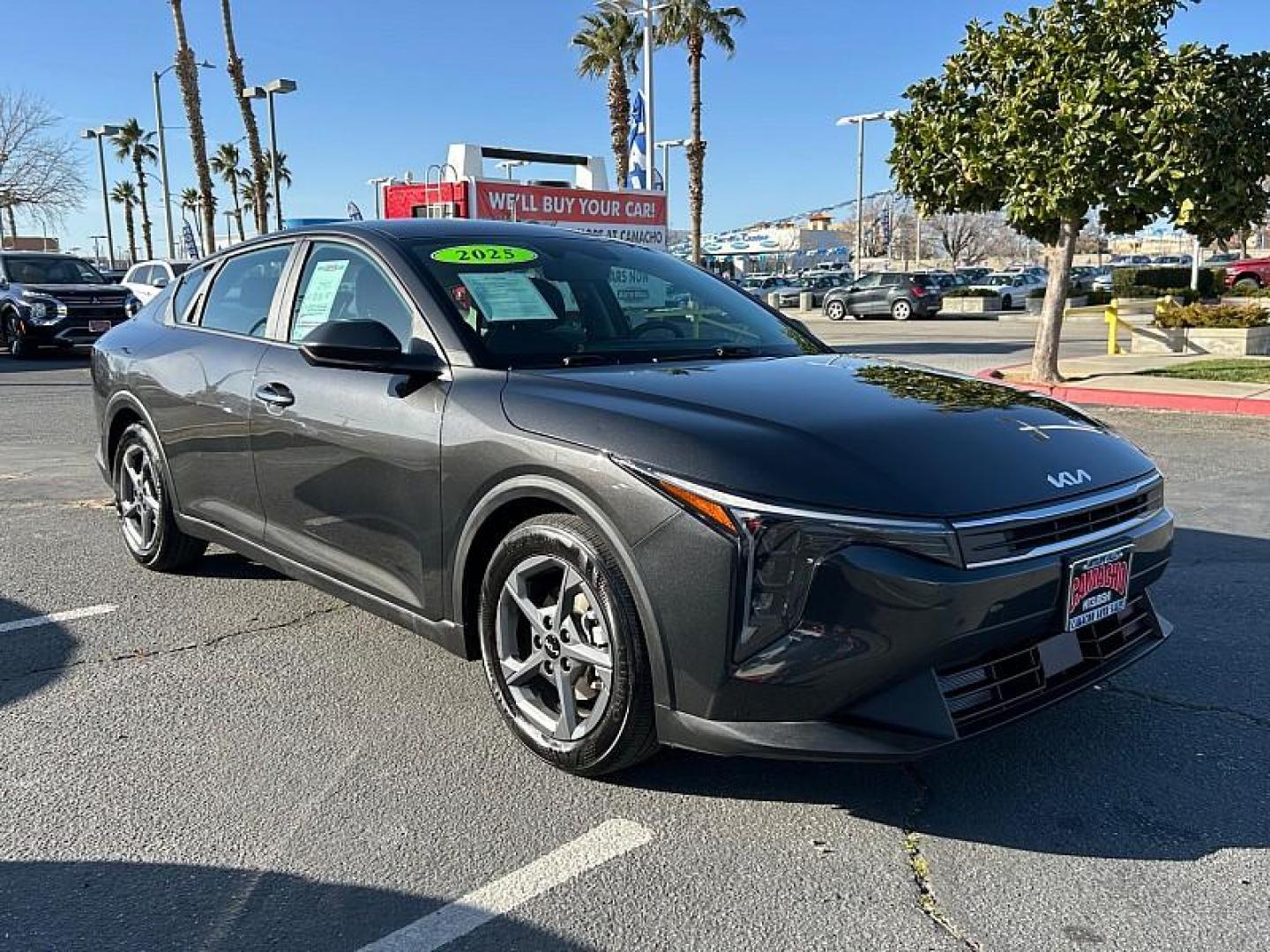 2025 GRAY Kia K4 (3KPFT4DE7SE) with an 4-Cyl 2.0 Liter engine, Automatic IVT transmission, located at 412 Auto Vista Drive, Palmdale, 93551, (661) 945-0620, 34.592636, -118.136681- Photo#2