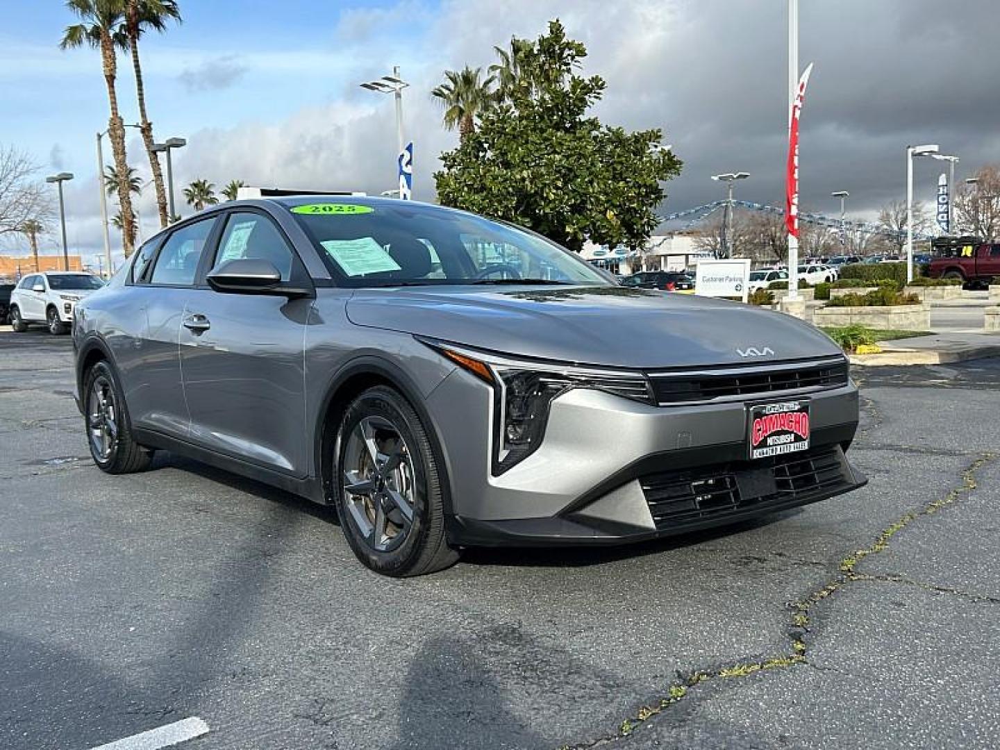 2025 GRAY Kia K4 (3KPFT4DE4SE) with an 4-Cyl 2.0 Liter engine, Automatic IVT transmission, located at 412 Auto Vista Drive, Palmdale, 93551, (661) 945-0620, 34.592636, -118.136681 - Photo#0