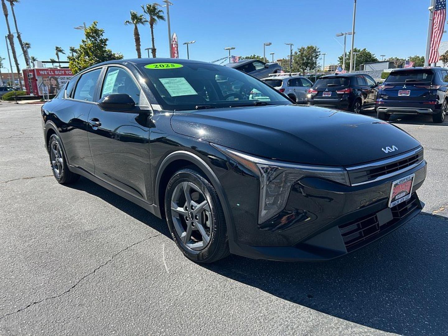 2025 black Kia K4 (3KPFT4DEXSE) with an 4-Cyl 2.0 Liter engine, Automatic IVT transmission, located at 412 Auto Vista Drive, Palmdale, 93551, (661) 945-0620, 34.592636, -118.136681 - Photo#0