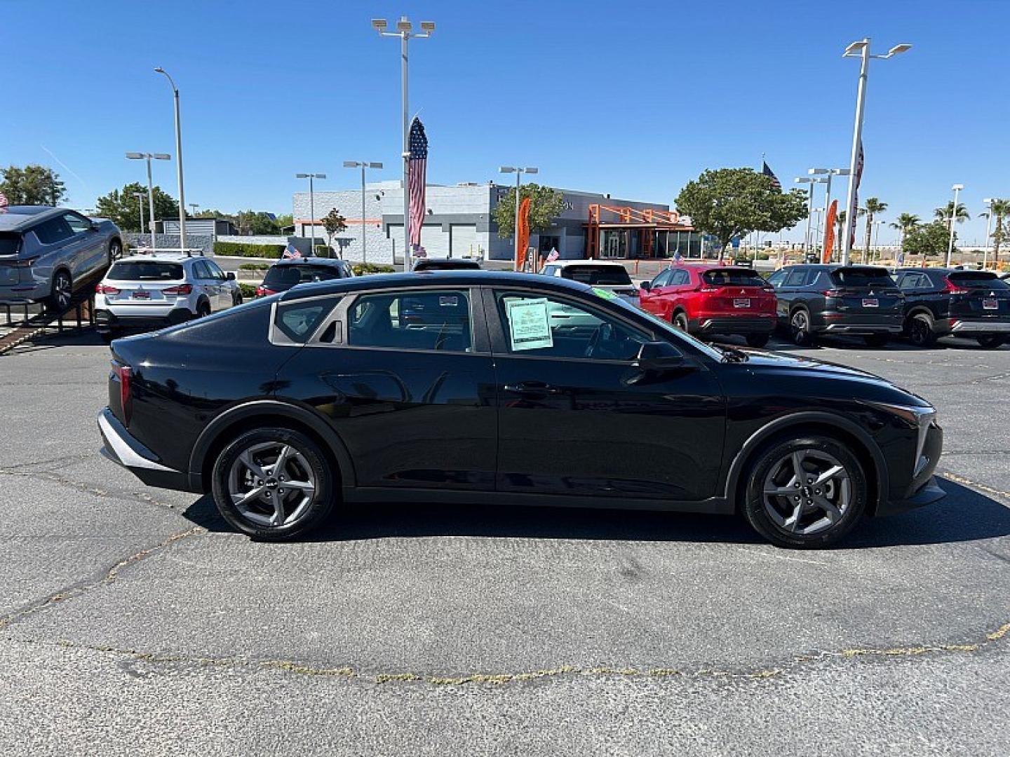 2025 black Kia K4 (3KPFT4DEXSE) with an 4-Cyl 2.0 Liter engine, Automatic IVT transmission, located at 412 Auto Vista Drive, Palmdale, 93551, (661) 945-0620, 34.592636, -118.136681 - Photo#7