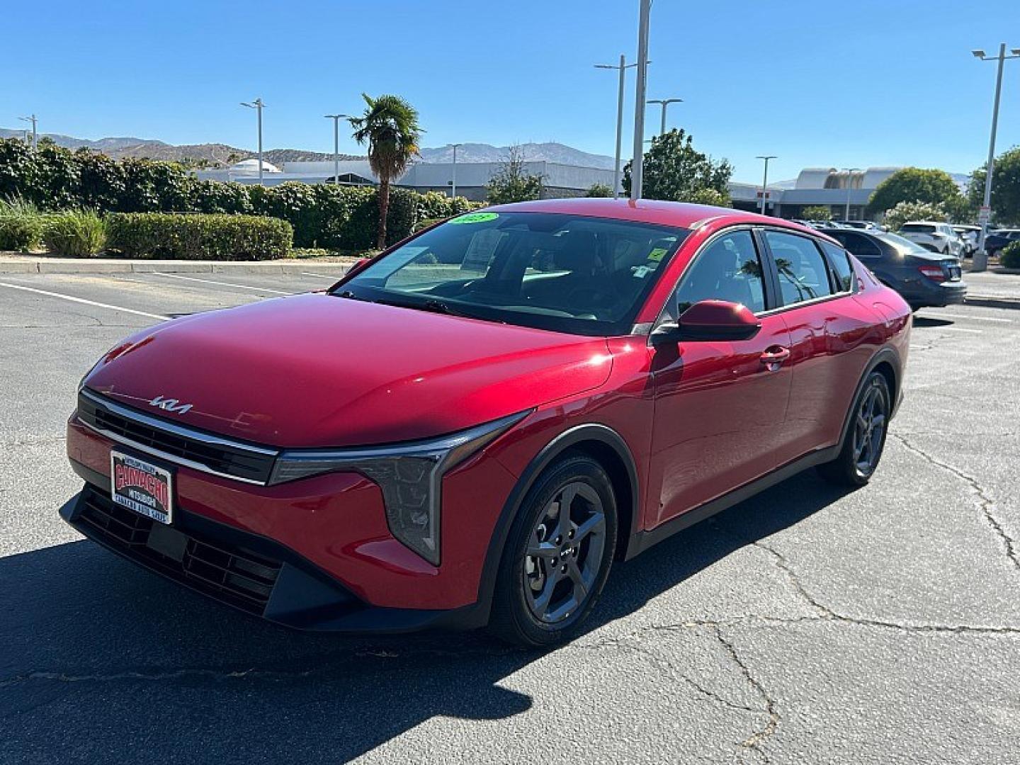 2025 RED Kia K4 (3KPFT4DE8SE) with an 4-Cyl 2.0 Liter engine, Automatic IVT transmission, located at 412 Auto Vista Drive, Palmdale, 93551, (661) 945-0620, 34.592636, -118.136681- Photo#2