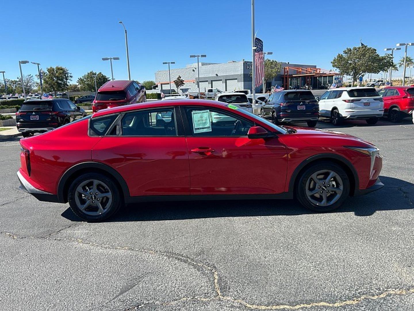 2025 RED Kia K4 (3KPFT4DE8SE) with an 4-Cyl 2.0 Liter engine, Automatic IVT transmission, located at 412 Auto Vista Drive, Palmdale, 93551, (661) 945-0620, 34.592636, -118.136681- Photo#3