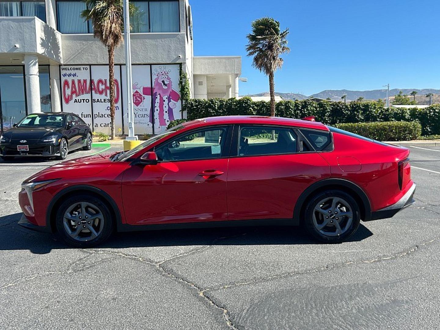 2025 RED Kia K4 (3KPFT4DE8SE) with an 4-Cyl 2.0 Liter engine, Automatic IVT transmission, located at 412 Auto Vista Drive, Palmdale, 93551, (661) 945-0620, 34.592636, -118.136681- Photo#7