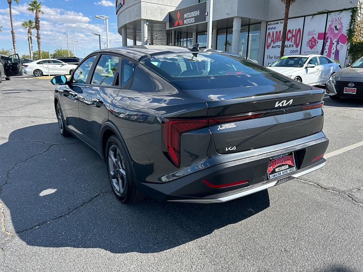 2025 GRAY /black Kia K4 (3KPFT4DEXSE) with an 4-Cyl 2.0 Liter engine, Automatic IVT transmission, located at 412 Auto Vista Drive, Palmdale, 93551, (661) 945-0620, 34.592636, -118.136681 - Stand out with modern style and smart technology in this 2025 Kia K4 LXS!Featuring a sophisticated Interstellar Gray exterior and a sleek Medium Gray interior, this sedan is designed to make every drive comfortable and enjoyable. Powered by a 2.0L 4-cylinder engine paired with an Intelligent Variabl- Photo#7