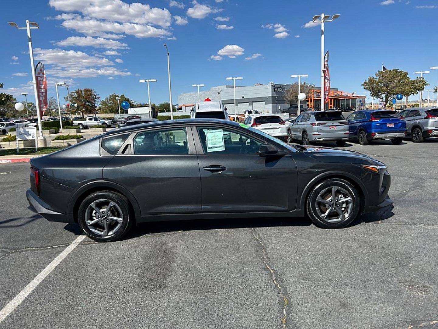 2025 GRAY /black Kia K4 (3KPFT4DEXSE) with an 4-Cyl 2.0 Liter engine, Automatic IVT transmission, located at 412 Auto Vista Drive, Palmdale, 93551, (661) 945-0620, 34.592636, -118.136681 - Stand out with modern style and smart technology in this 2025 Kia K4 LXS!Featuring a sophisticated Interstellar Gray exterior and a sleek Medium Gray interior, this sedan is designed to make every drive comfortable and enjoyable. Powered by a 2.0L 4-cylinder engine paired with an Intelligent Variabl- Photo#4
