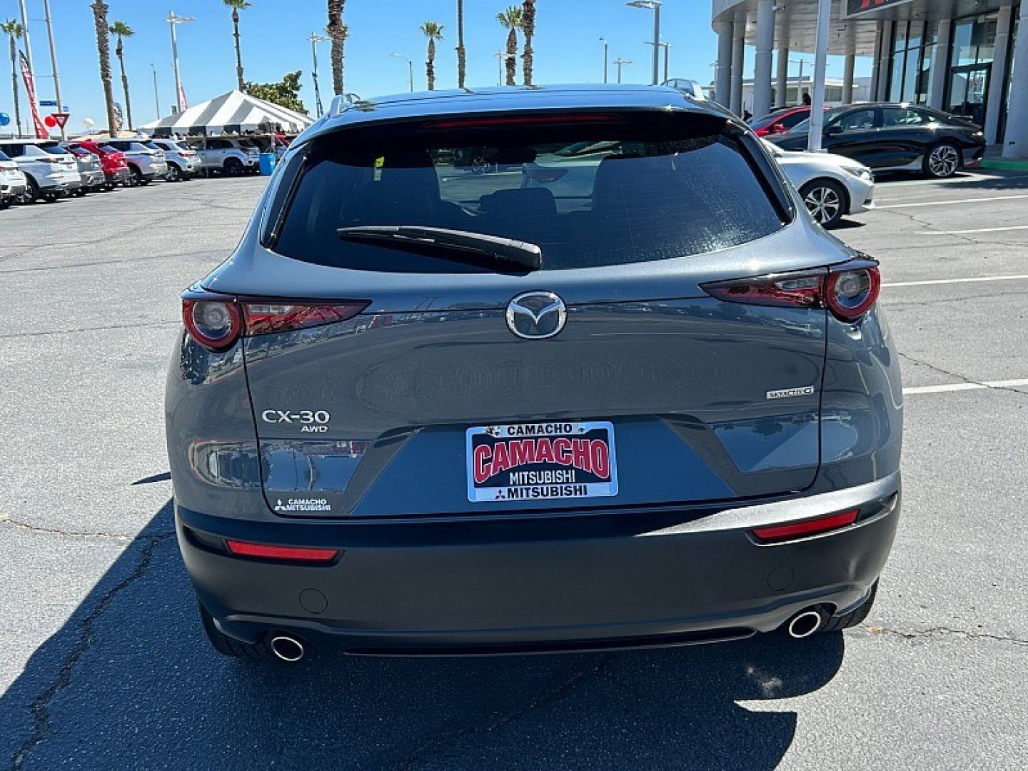 2025 Gray Mazda CX-30 (3MVDMBCM7SM) with an 4-Cyl SKYACTIV-G 2.5 Liter engine, Automatic 6-Spd transmission, located at 412 Auto Vista Drive, Palmdale, 93551, (661) 945-0620, 34.592636, -118.136681- Photo#2