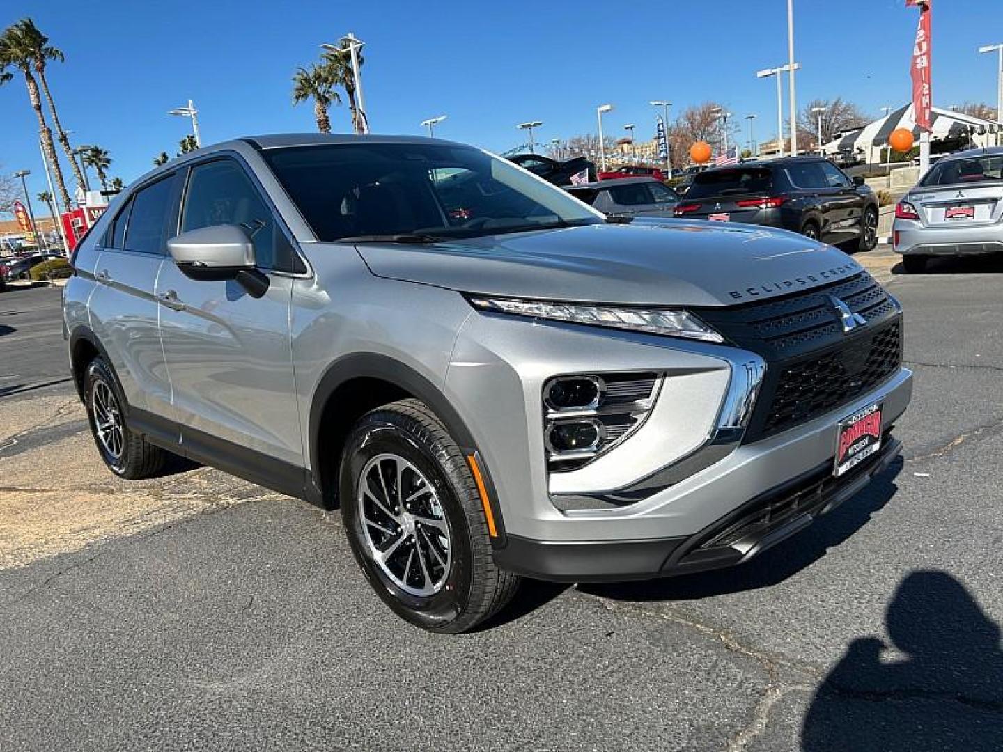 2025 SILVER Mitsubishi Eclipse Cross (JA4ATUAA6SZ) with an 4-Cyl Turbo 1.5 Liter engine, Automatic CVT transmission, located at 412 Auto Vista Drive, Palmdale, 93551, (661) 945-0620, 34.592636, -118.136681 - Photo#0