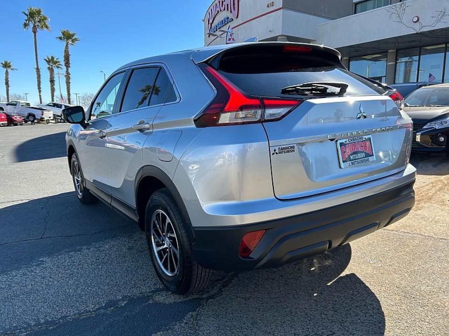 2025 SILVER Mitsubishi Eclipse Cross (JA4ATUAA6SZ) with an 4-Cyl Turbo 1.5 Liter engine, Automatic CVT transmission, located at 412 Auto Vista Drive, Palmdale, 93551, (661) 945-0620, 34.592636, -118.136681 - Photo#4