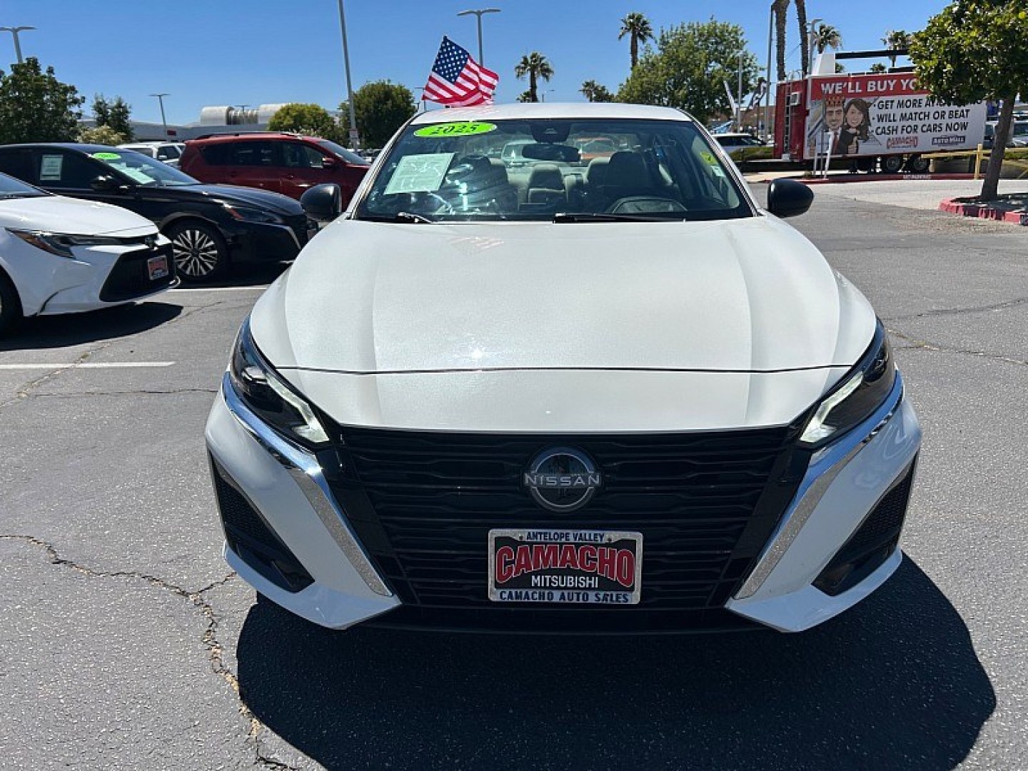 2025 White Nissan Altima (1N4BL4DV7SN) with an 4-Cyl 2.5 Liter engine, Automatic CVT transmission, located at 412 Auto Vista Drive, Palmdale, 93551, (661) 945-0620, 34.592636, -118.136681- Photo#1