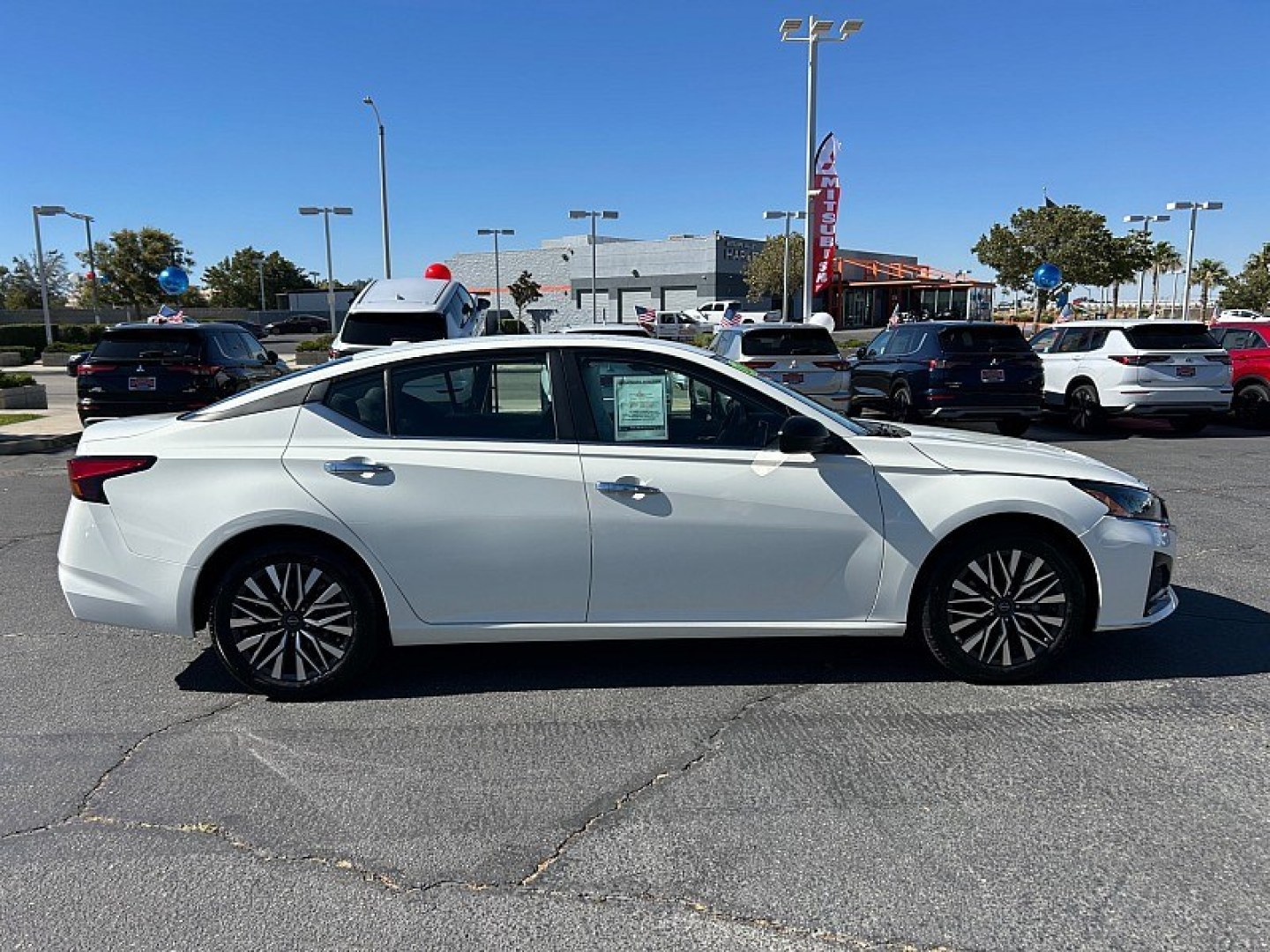 2025 White Nissan Altima (1N4BL4DV9SN) with an 4-Cyl 2.5 Liter engine, Automatic CVT transmission, located at 412 Auto Vista Drive, Palmdale, 93551, (661) 945-0620, 34.592636, -118.136681- Photo#3