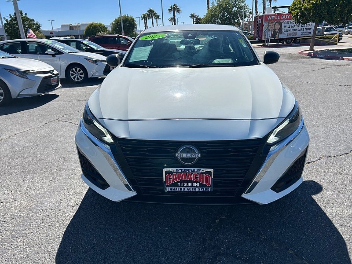 2025 White Nissan Altima (1N4BL4DV9SN) with an 4-Cyl 2.5 Liter engine, Automatic CVT transmission, located at 412 Auto Vista Drive, Palmdale, 93551, (661) 945-0620, 34.592636, -118.136681- Photo#2