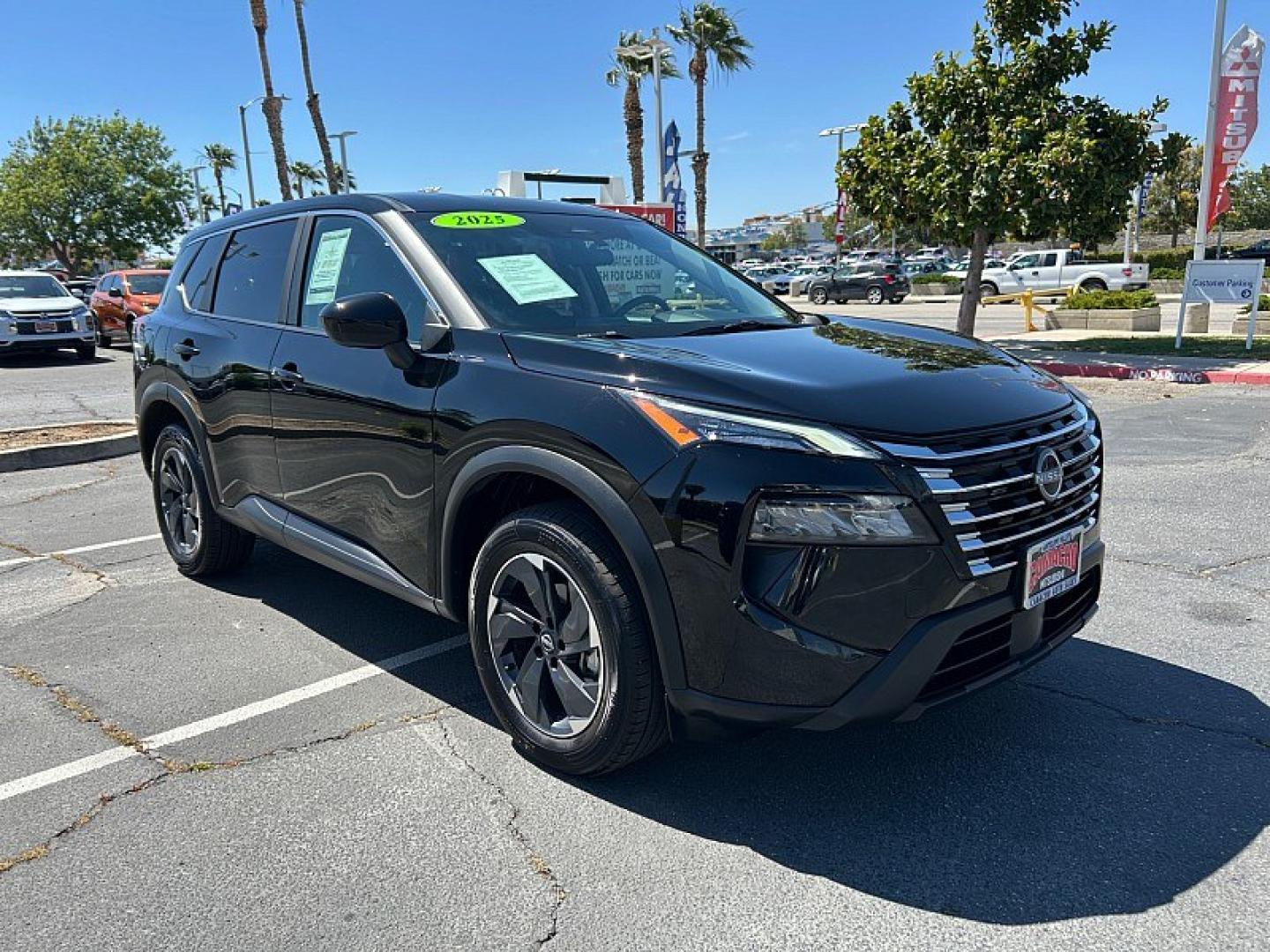 2025 BLACK Nissan Rogue (5N1BT3BA0SC) with an 3-Cyl Turbo 1.5 Liter engine, Automatic CVT transmission, located at 412 Auto Vista Drive, Palmdale, 93551, (661) 945-0620, 34.592636, -118.136681 - Photo#0
