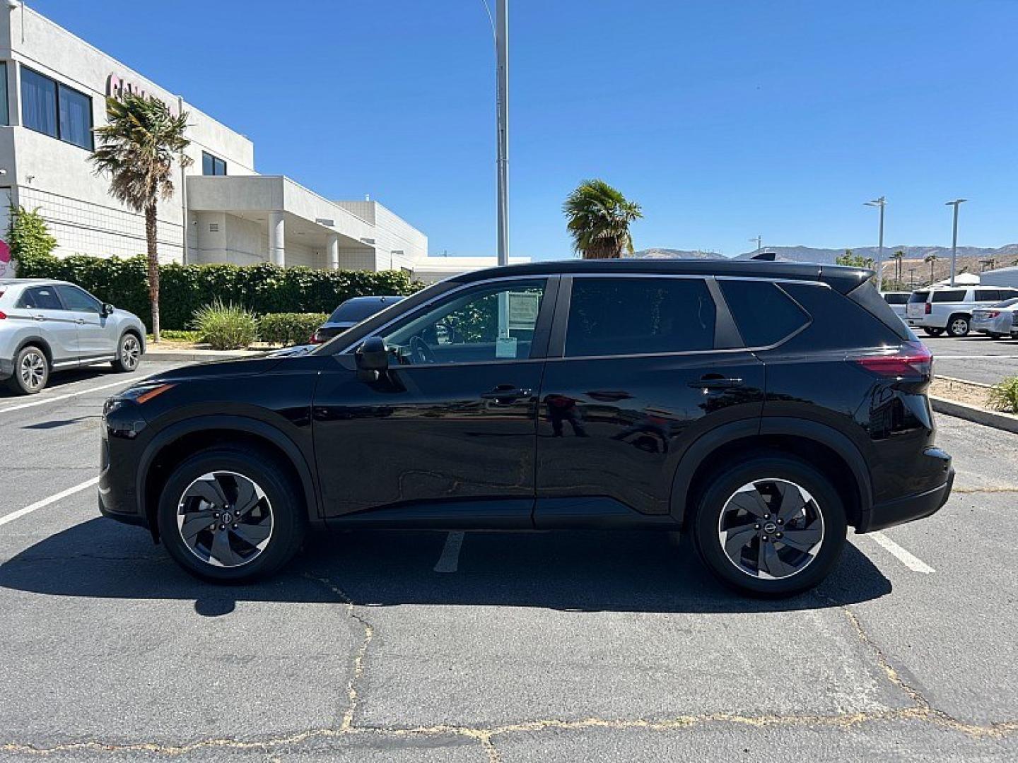 2025 BLACK Nissan Rogue (5N1BT3BA0SC) with an 3-Cyl Turbo 1.5 Liter engine, Automatic CVT transmission, located at 412 Auto Vista Drive, Palmdale, 93551, (661) 945-0620, 34.592636, -118.136681 - Photo#3