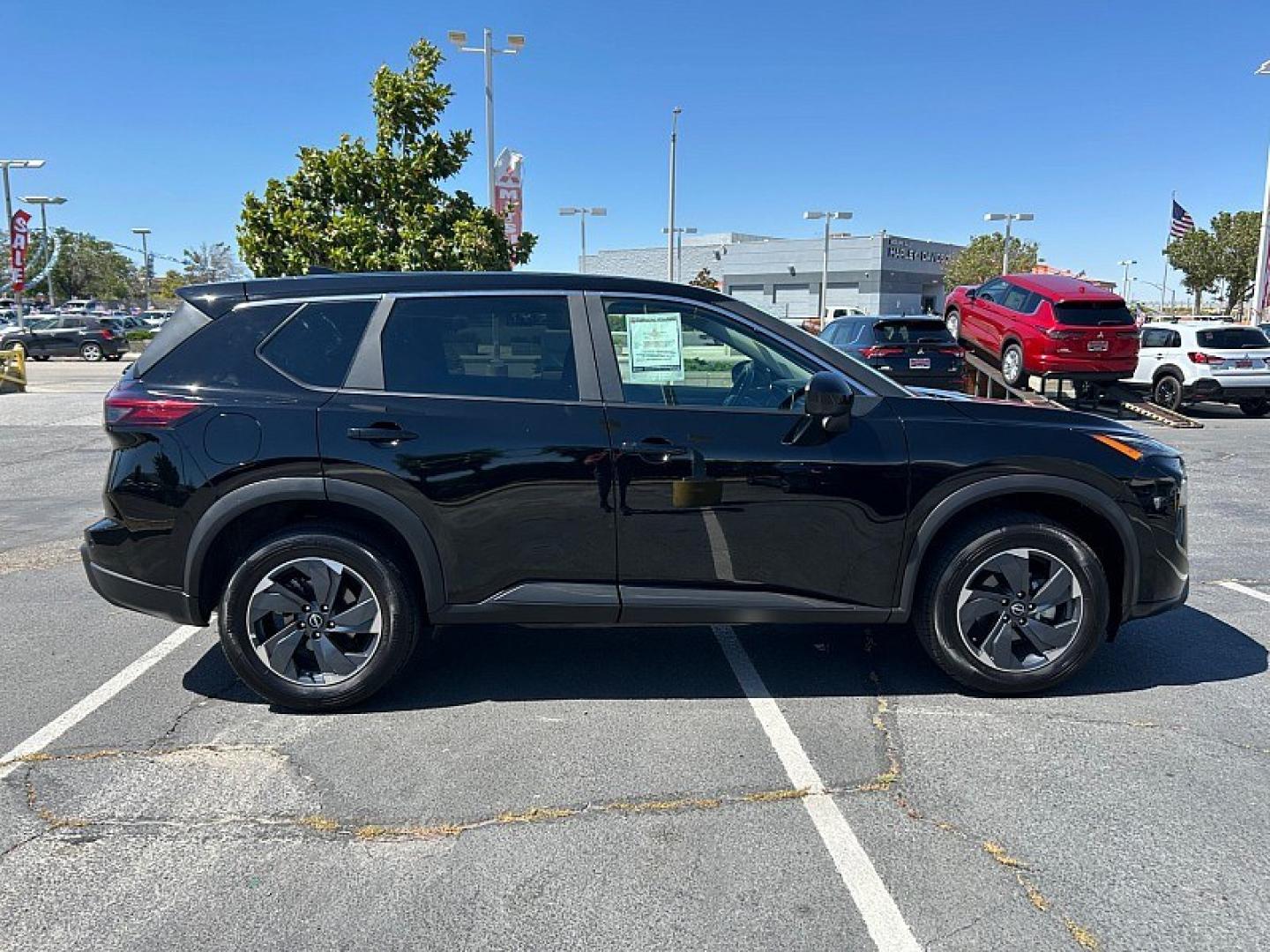 2025 BLACK Nissan Rogue (5N1BT3BA0SC) with an 3-Cyl Turbo 1.5 Liter engine, Automatic CVT transmission, located at 412 Auto Vista Drive, Palmdale, 93551, (661) 945-0620, 34.592636, -118.136681 - Photo#5