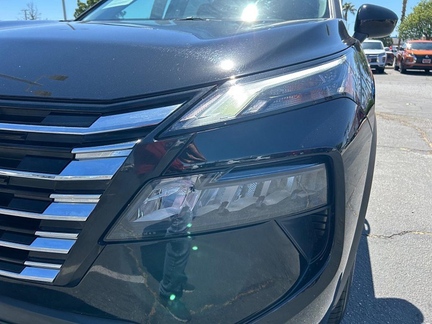 2025 BLACK Nissan Rogue (5N1BT3BA0SC) with an 3-Cyl Turbo 1.5 Liter engine, Automatic CVT transmission, located at 412 Auto Vista Drive, Palmdale, 93551, (661) 945-0620, 34.592636, -118.136681 - Photo#9